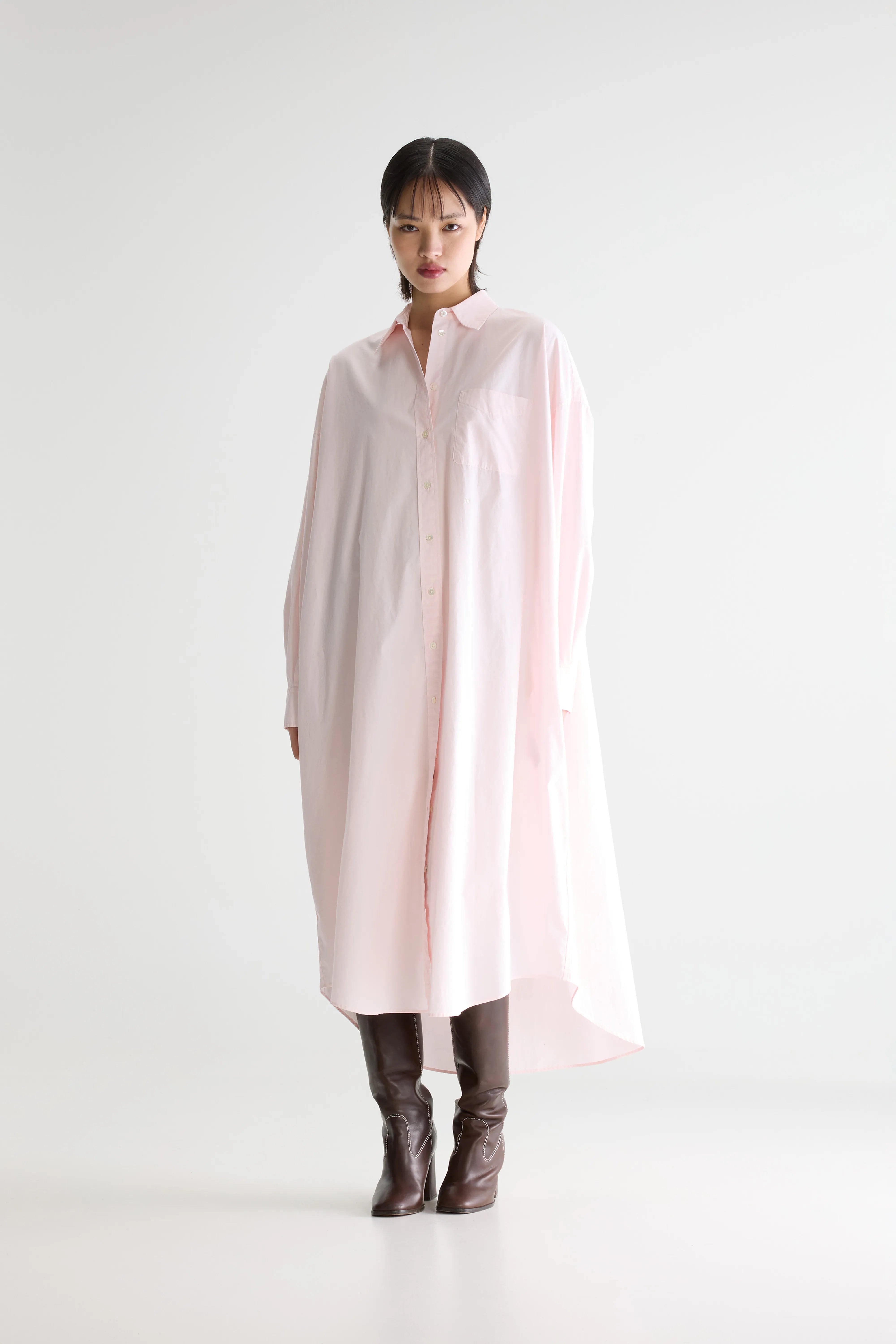 Ginnie Long Shirt Dress - Dusk For Women | Bellerose