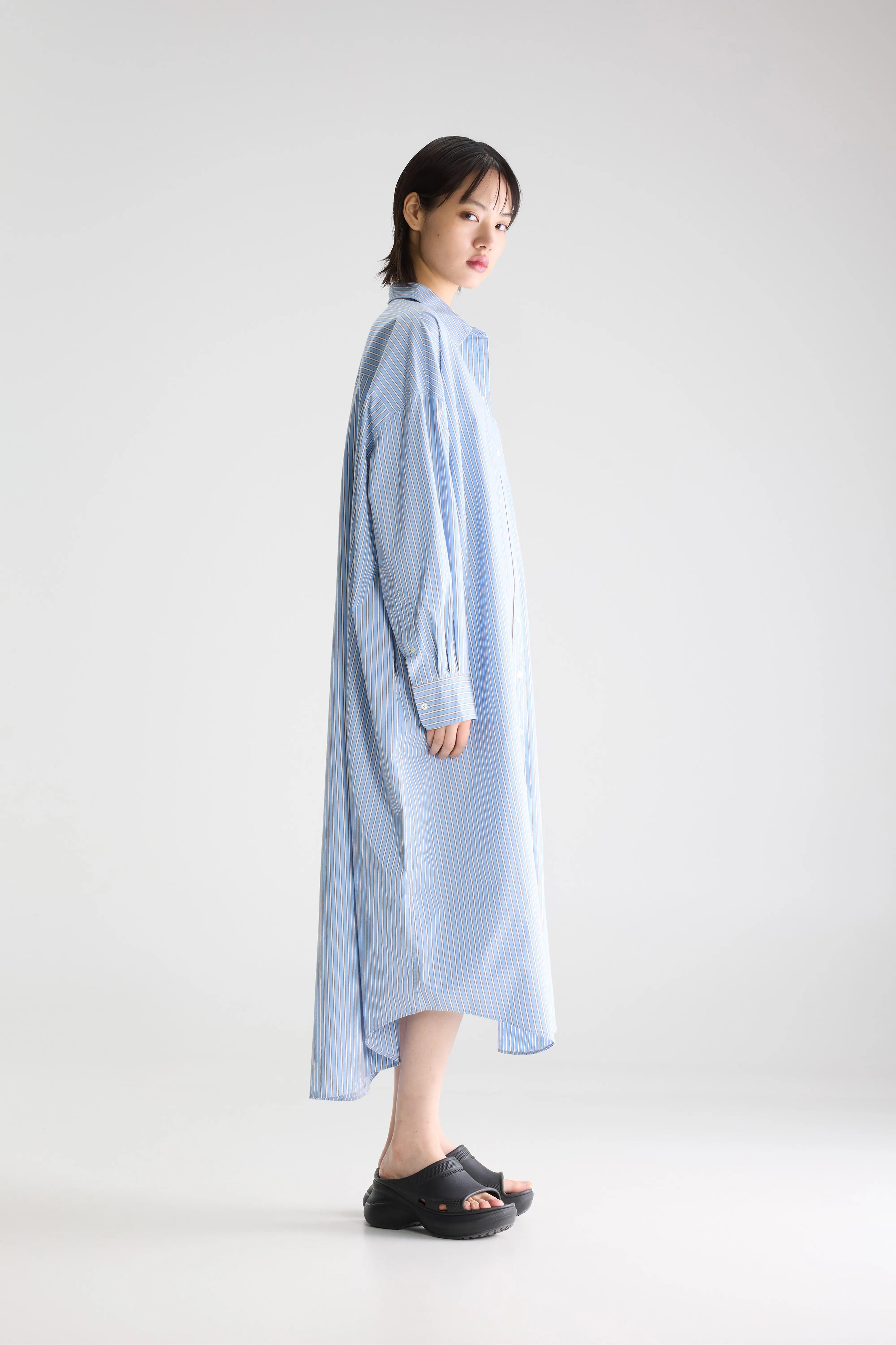Ginnie long shirt dress (261 / W / STRIPE B)