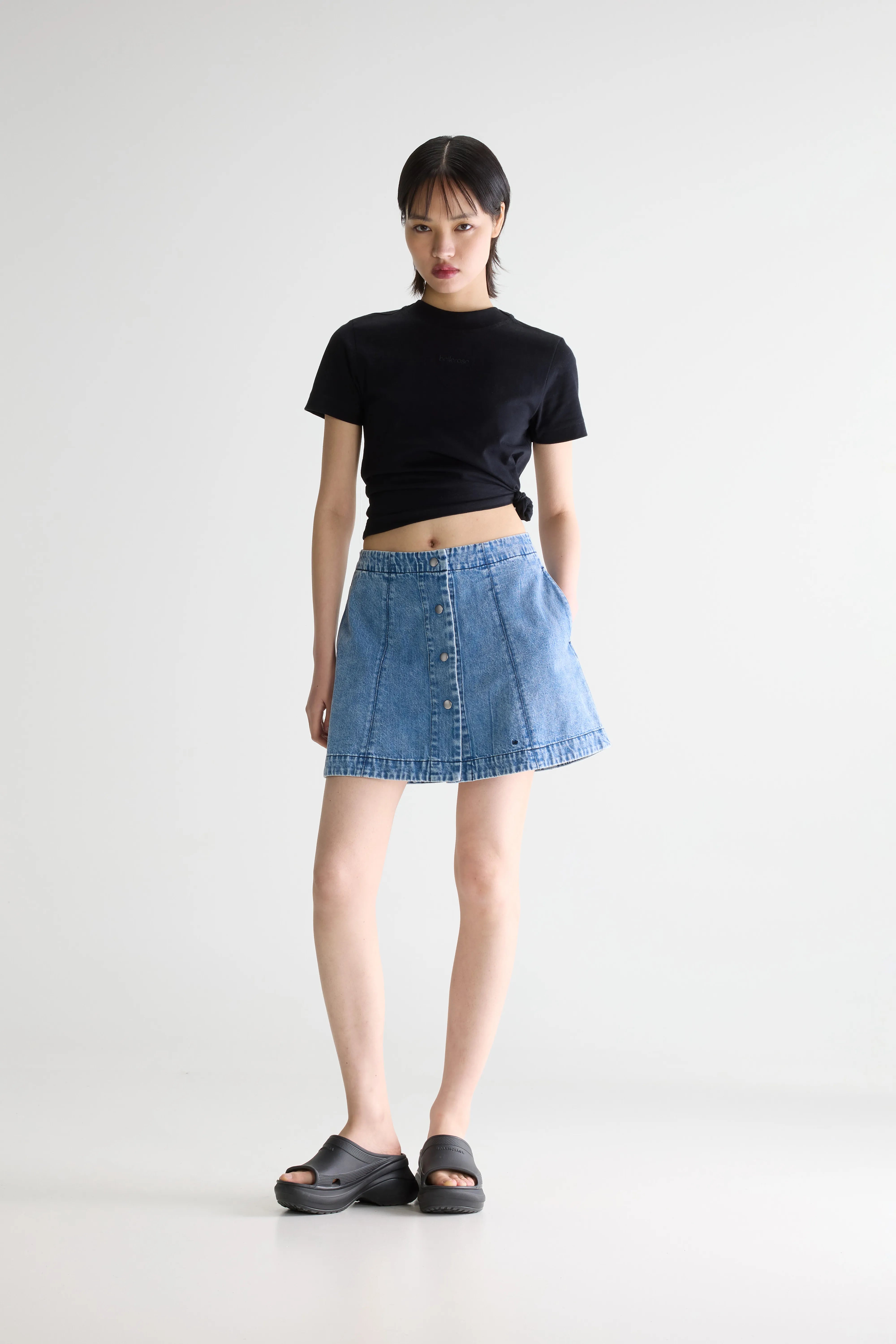 Mini-jupe En Denim Heliaj - Blue / Vintage wash Pour Femme | Bellerose