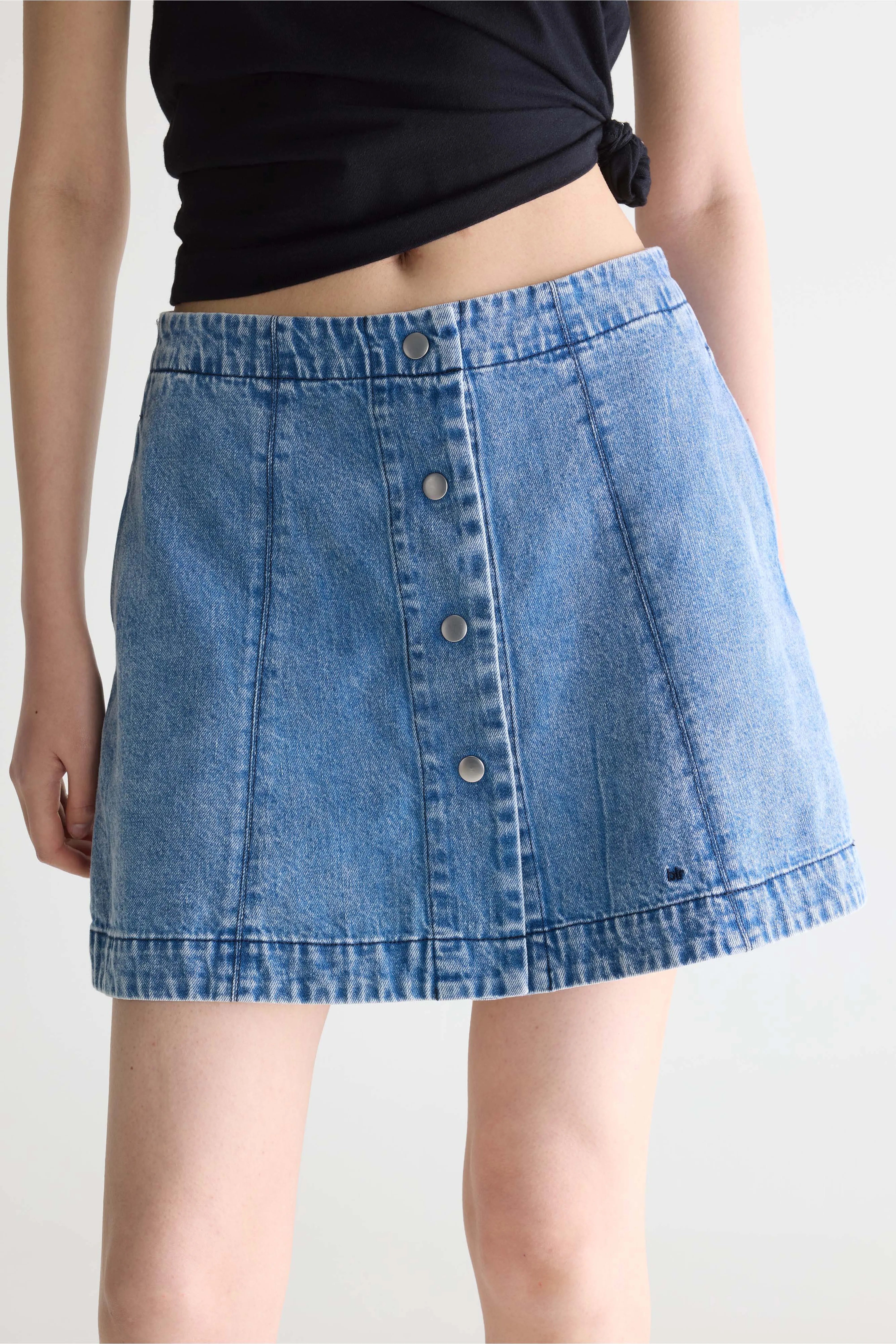 Mini-jupe En Denim Heliaj - Blue / Vintage wash Pour Femme | Bellerose