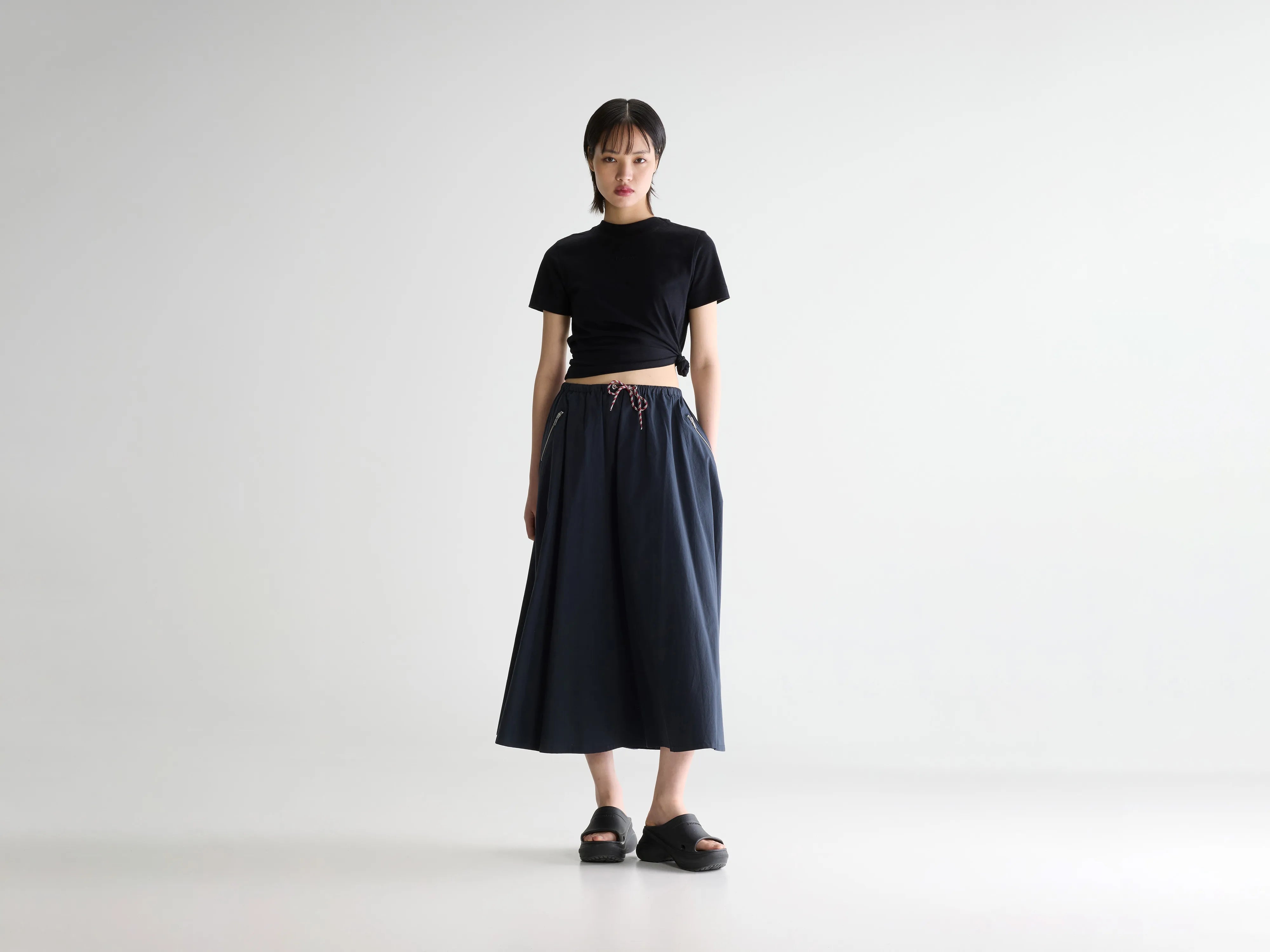 Harlin relaxed midi skirt (261 / W / CAPTAIN)