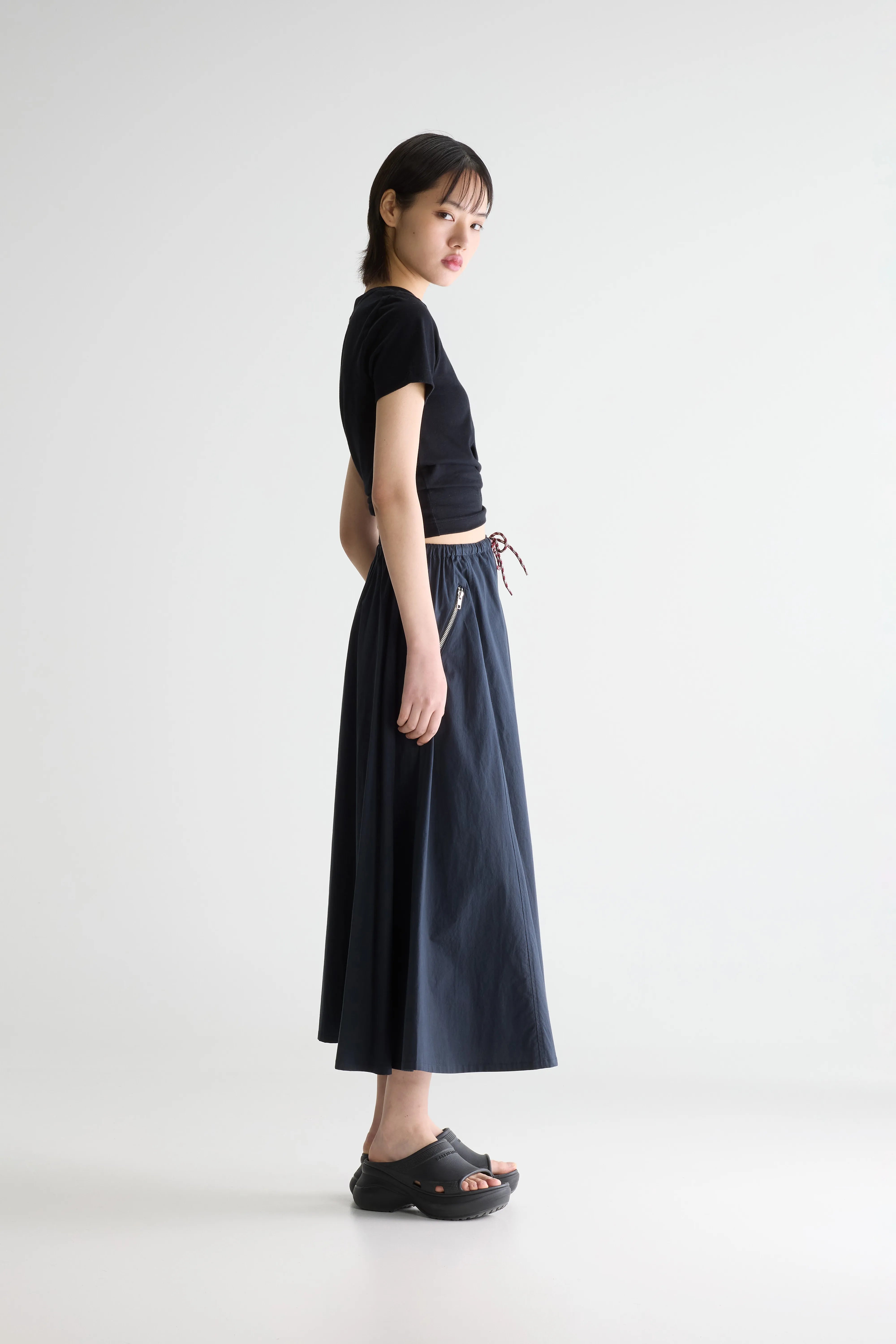 Harlin relaxed midi skirt (261 / W / CAPTAIN)