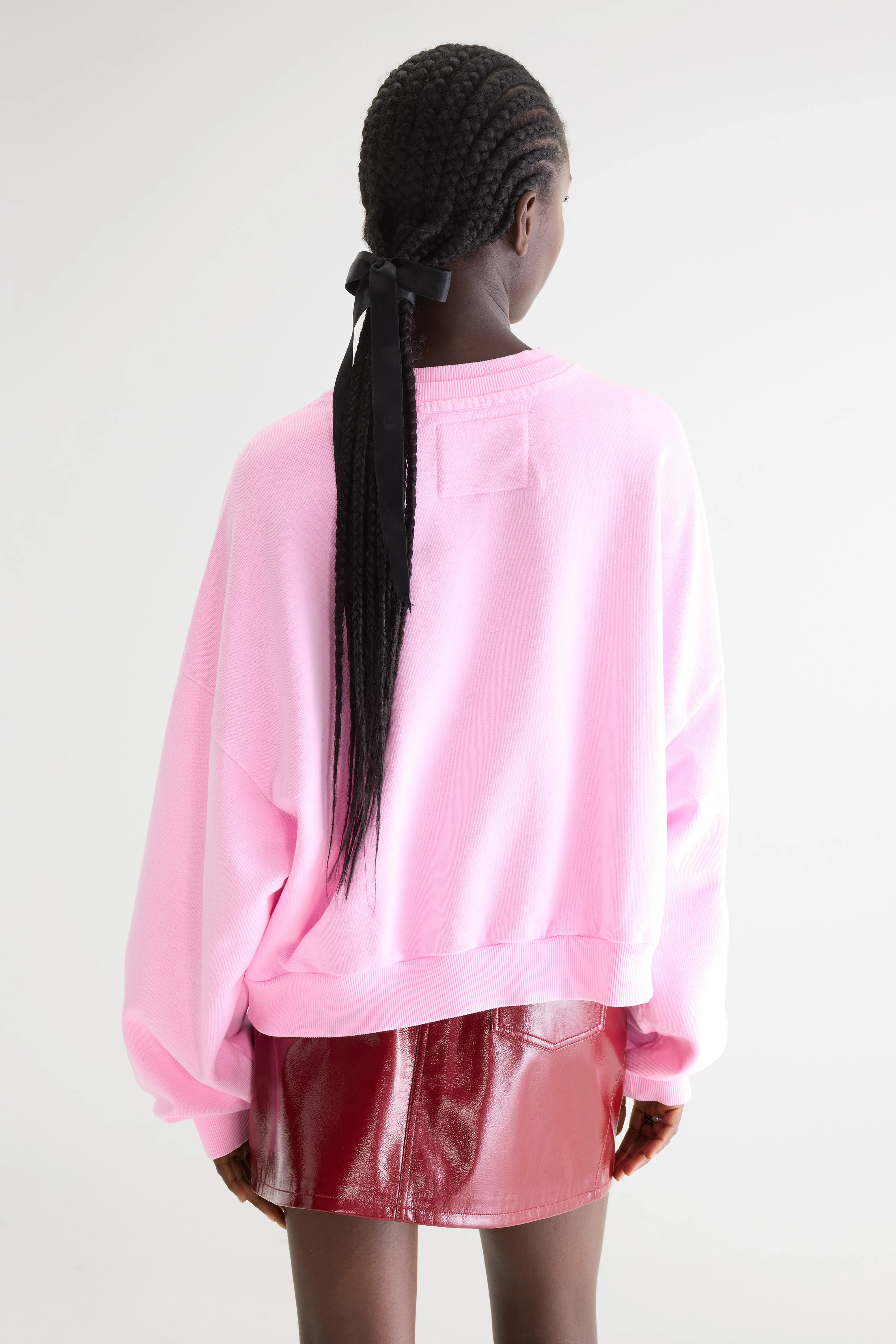 Sweatshirt Col Rond Ferna - Fluo pink Pour Femme | Bellerose