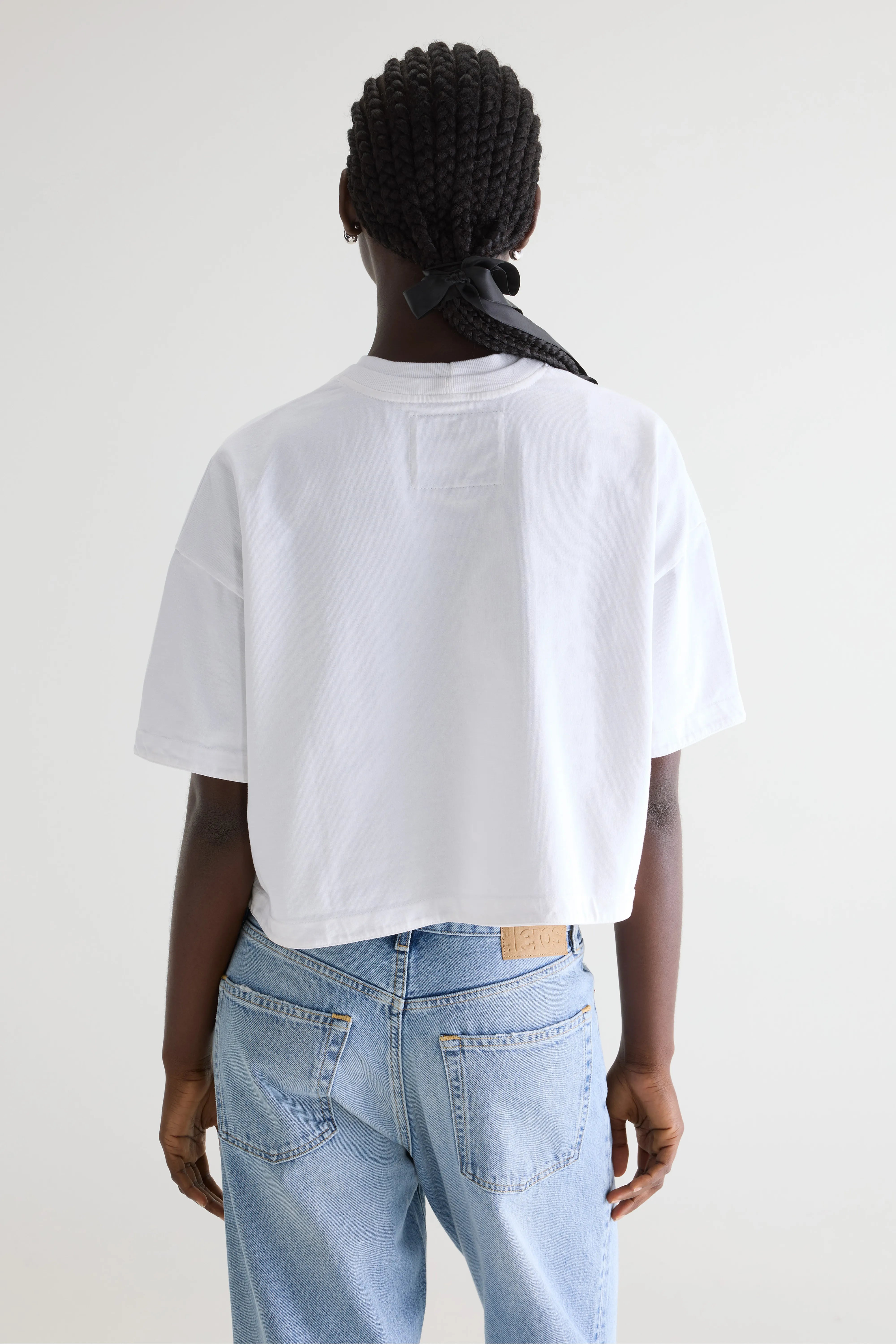 T-shirt cropped Fan (261 / W / WHITE)