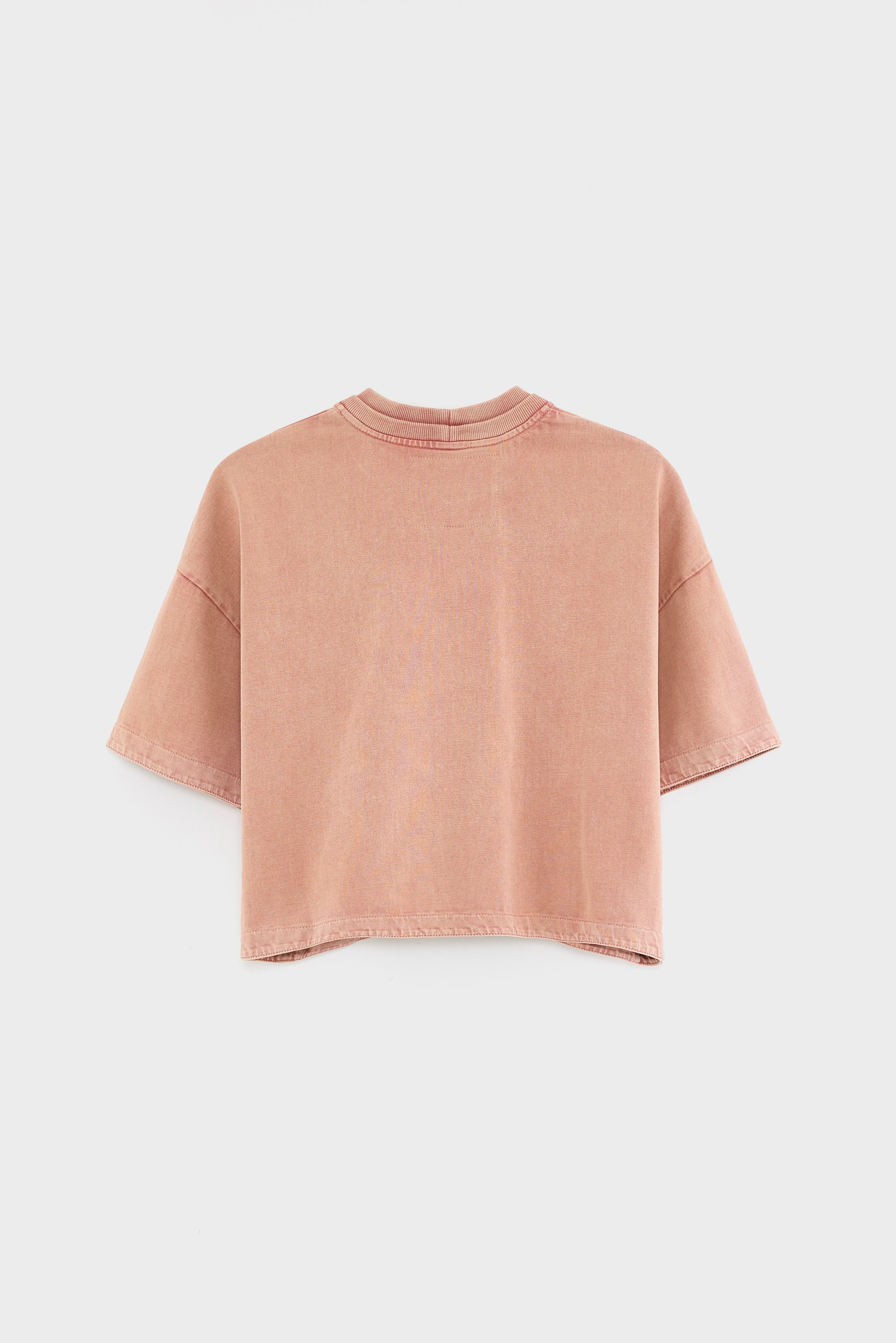 T-shirt Cropped Fan - Etruscan red Pour Femme | Bellerose