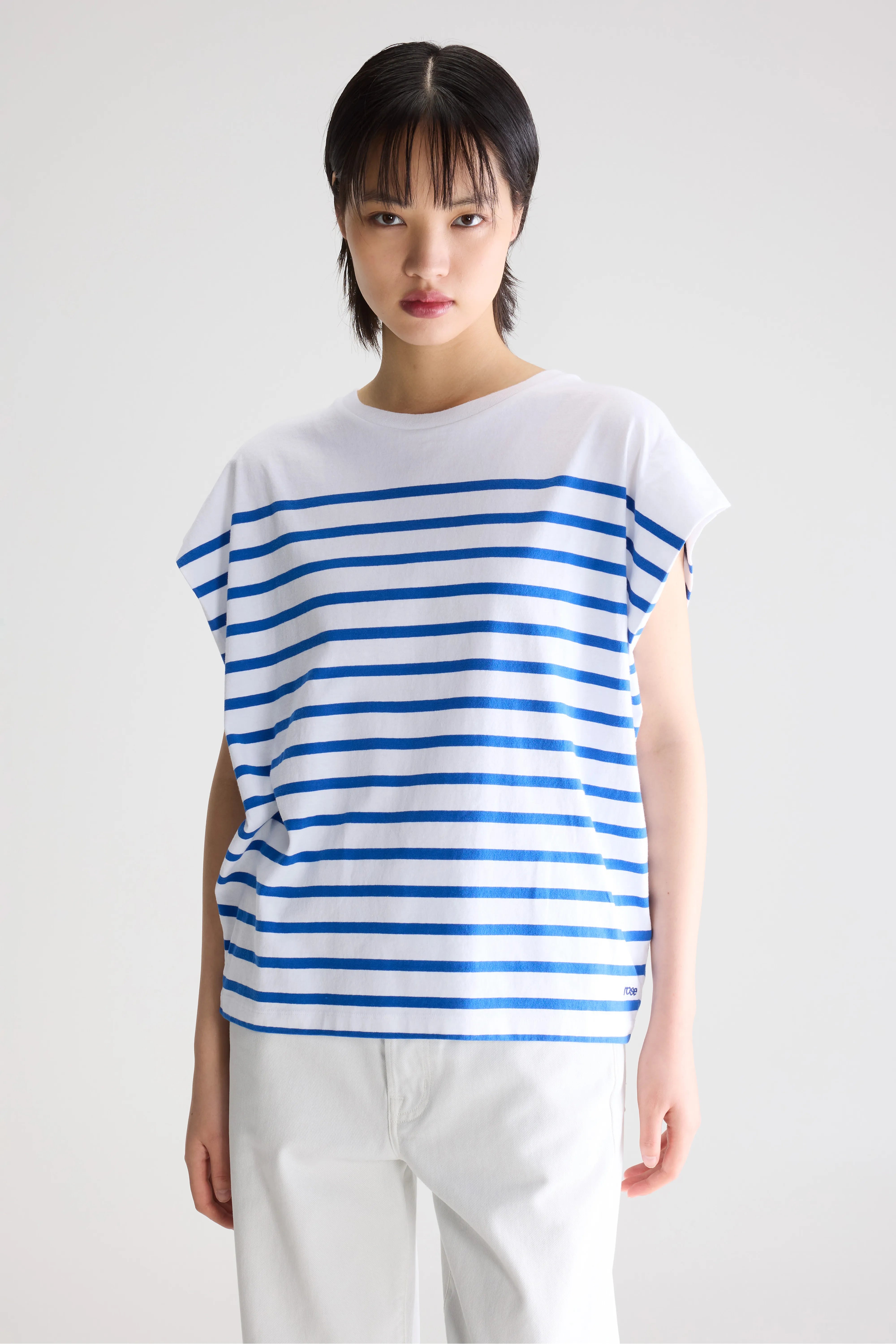 Vice Sleeveless T-shirt - Gitane / White For Women | Bellerose