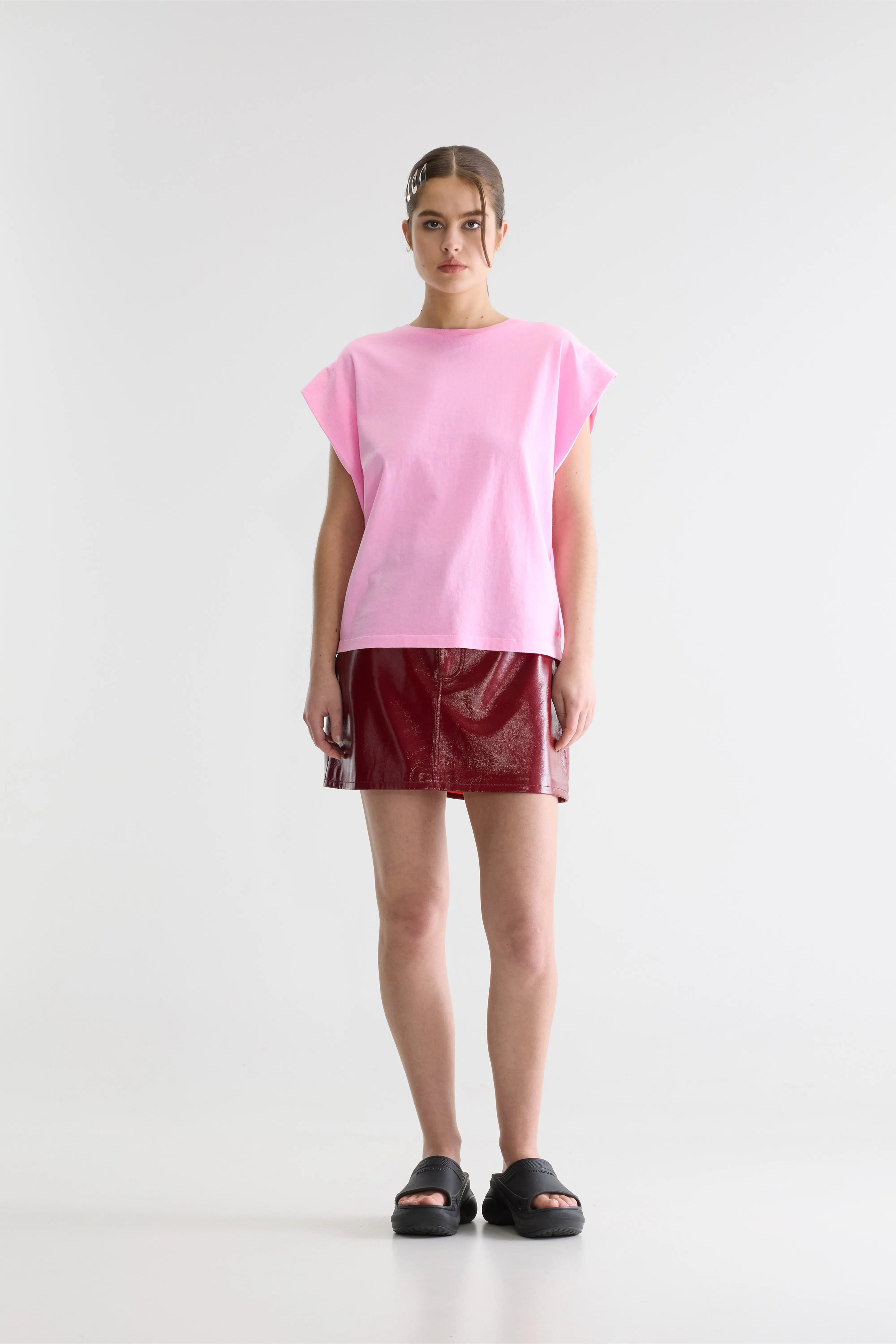 T-shirt Sans Manches Vice - Fluo pink Pour Femme | Bellerose