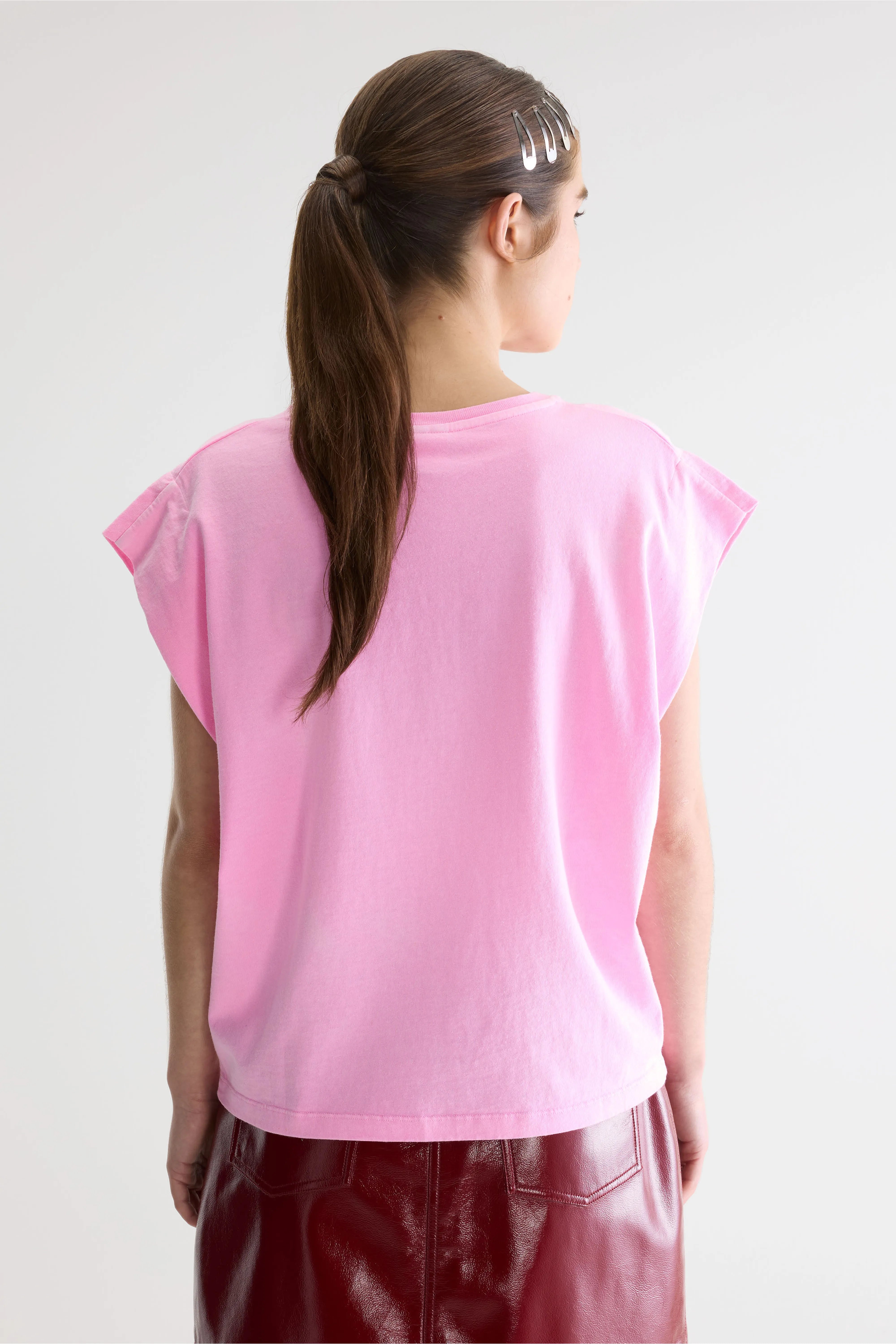 T-shirt Sans Manches Vice - Fluo pink Pour Femme | Bellerose