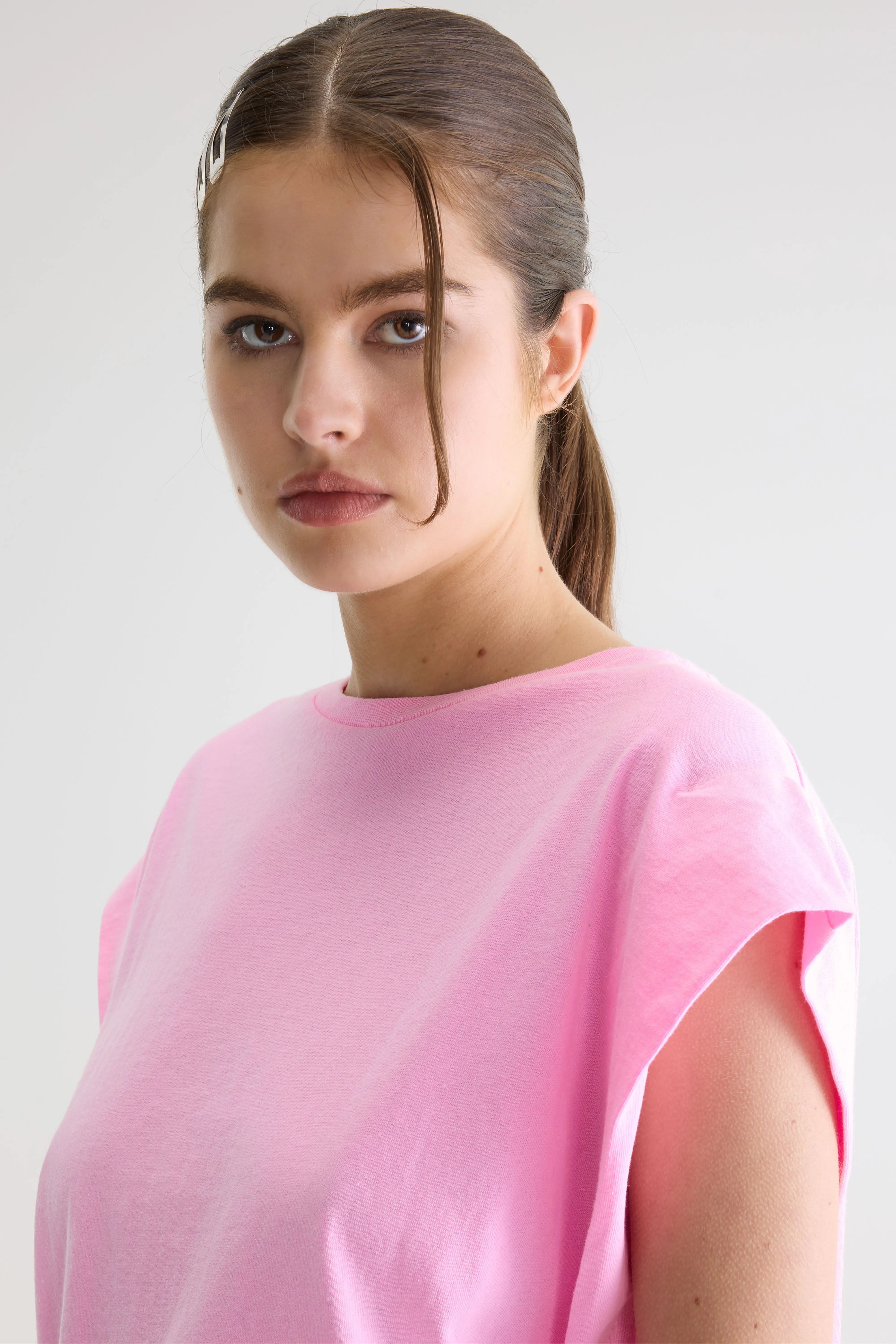 T-shirt Sans Manches Vice - Fluo pink Pour Femme | Bellerose