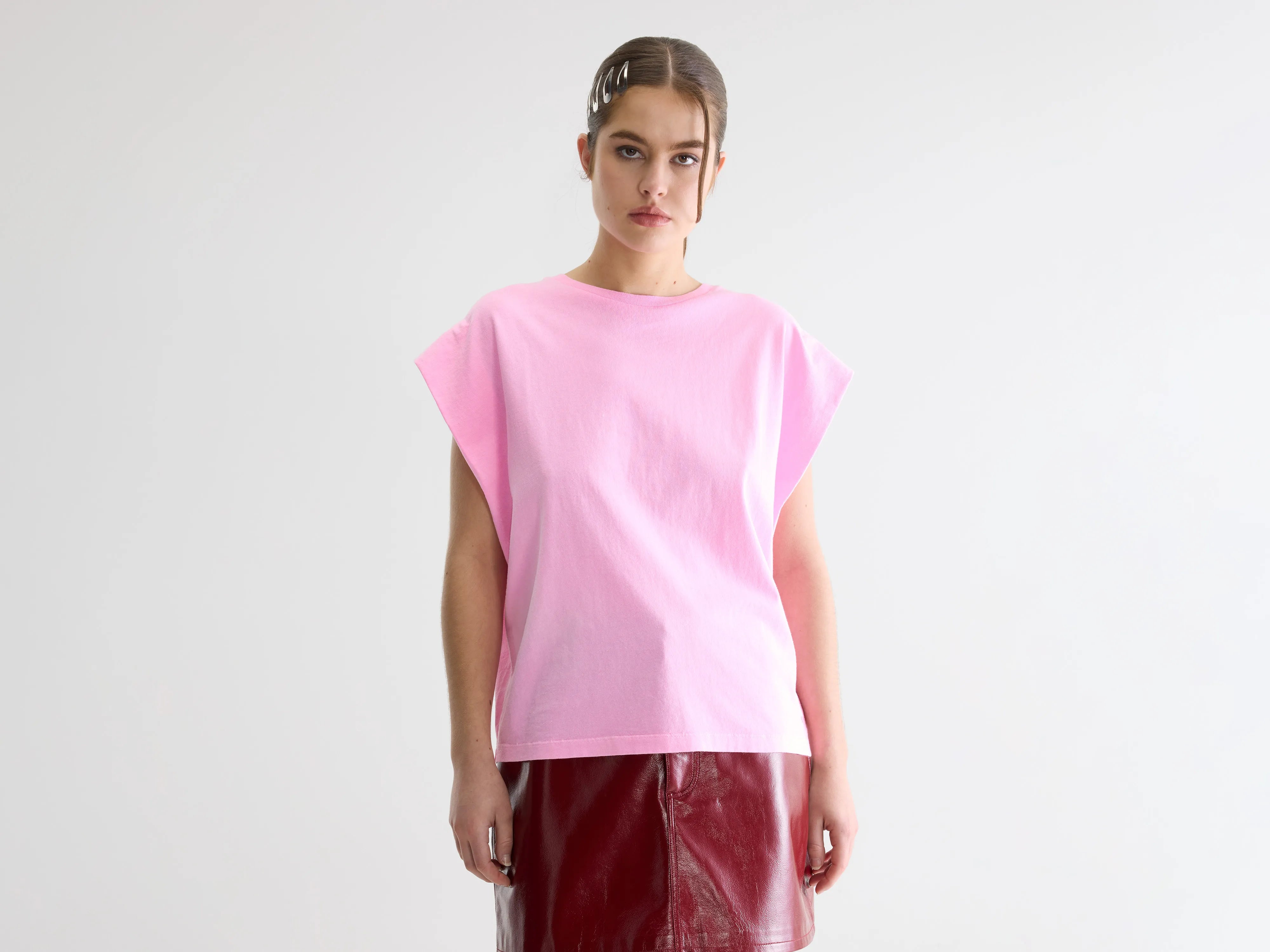 Vice sleeveless t-shirt (261 / W / FLUO PINK)