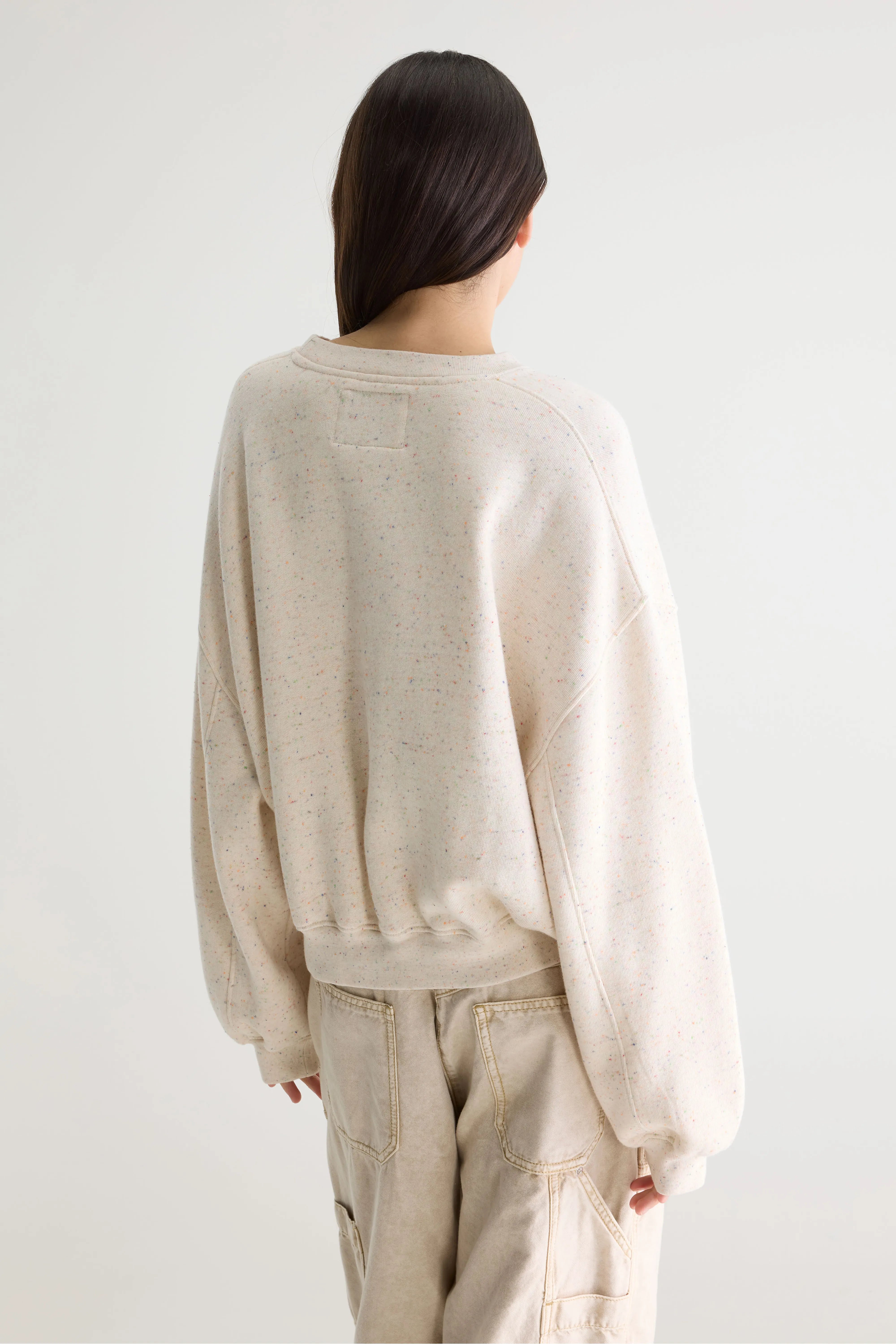 Fancy cropped crewneck sweatshirt (261 / W / COMBO C)