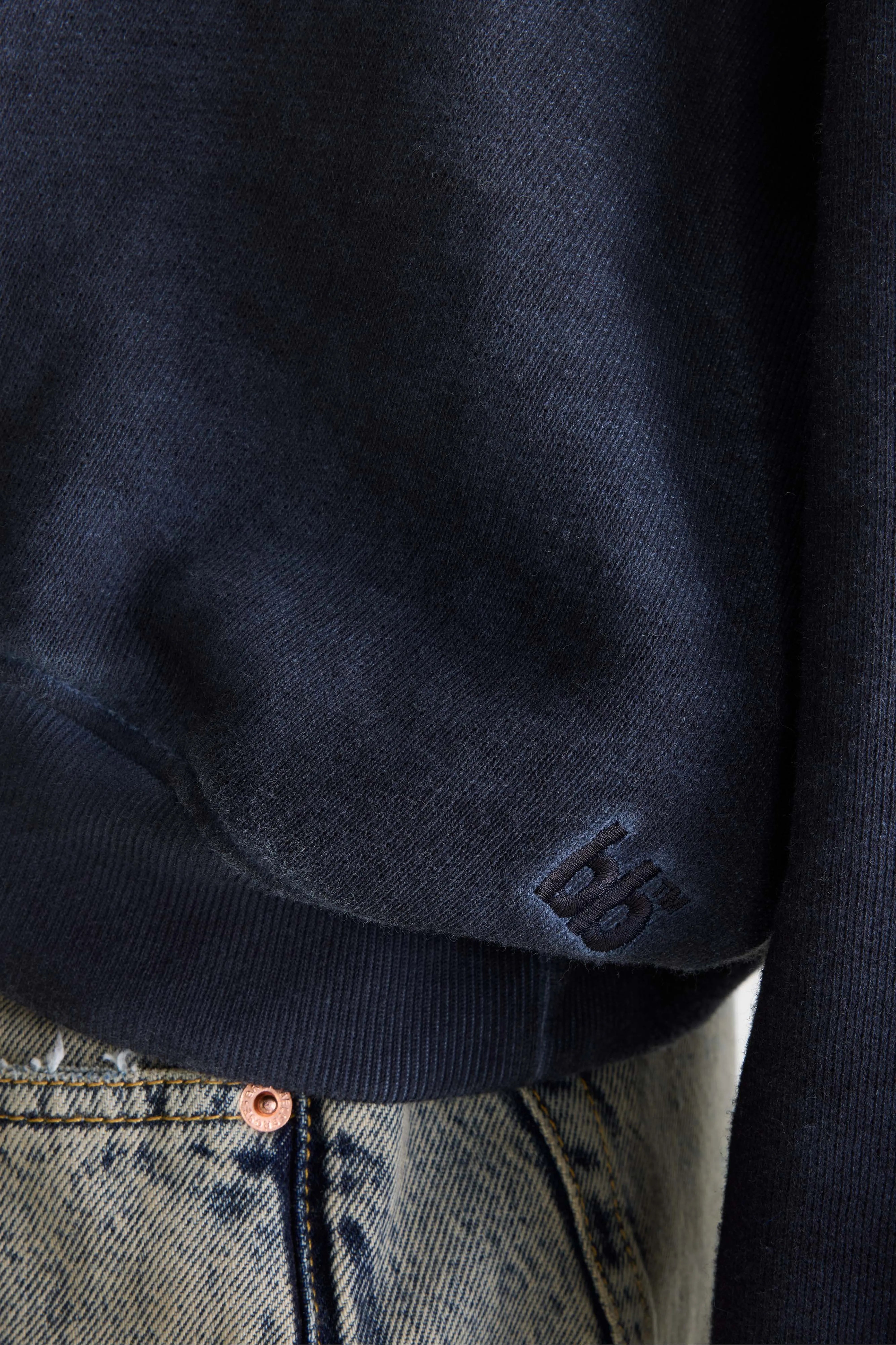 Sweatshirt cropped Fancy (261 / W / NAVY)