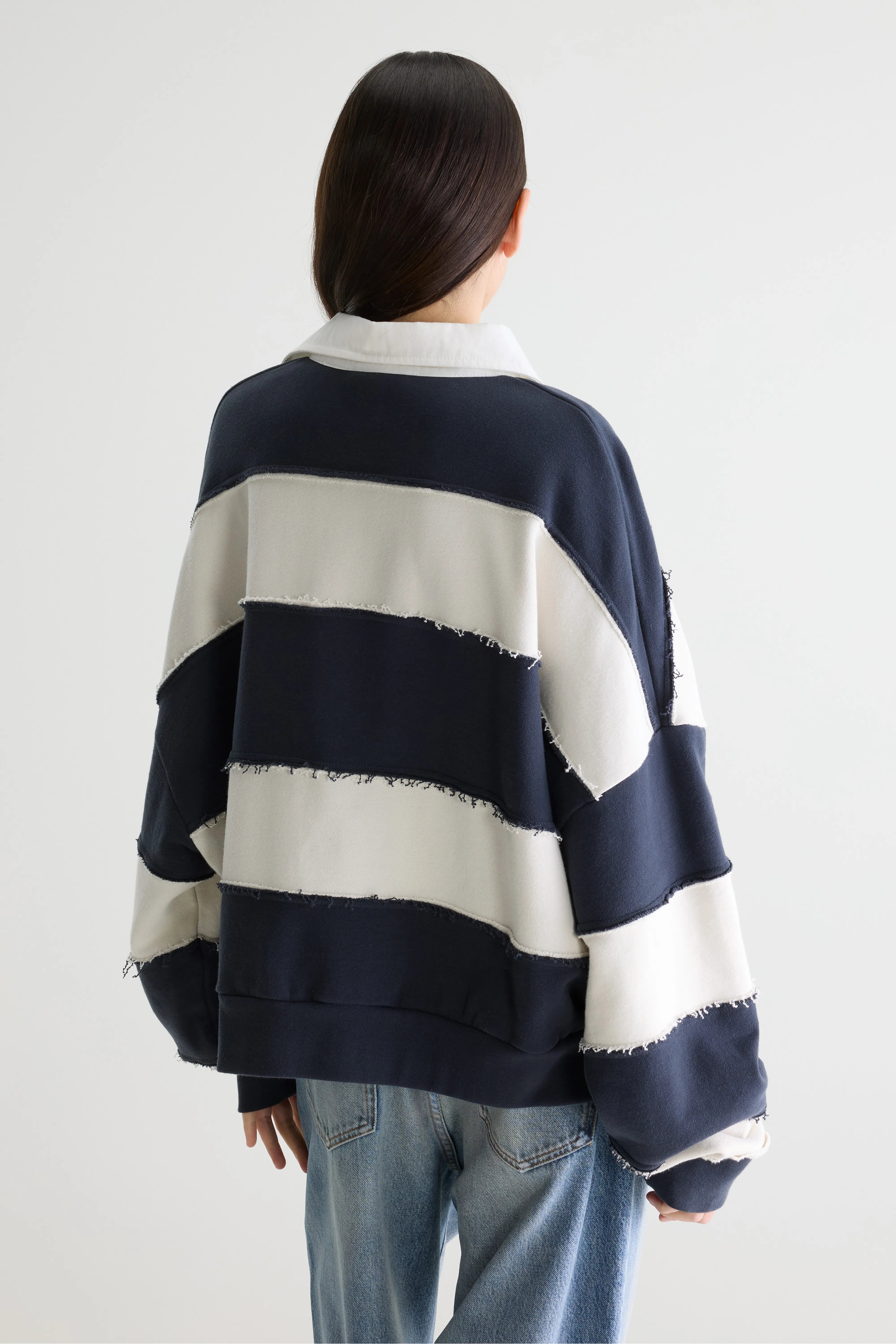 Sweatshirt À Rayures Furen - Lotus / Navy Pour Femme | Bellerose