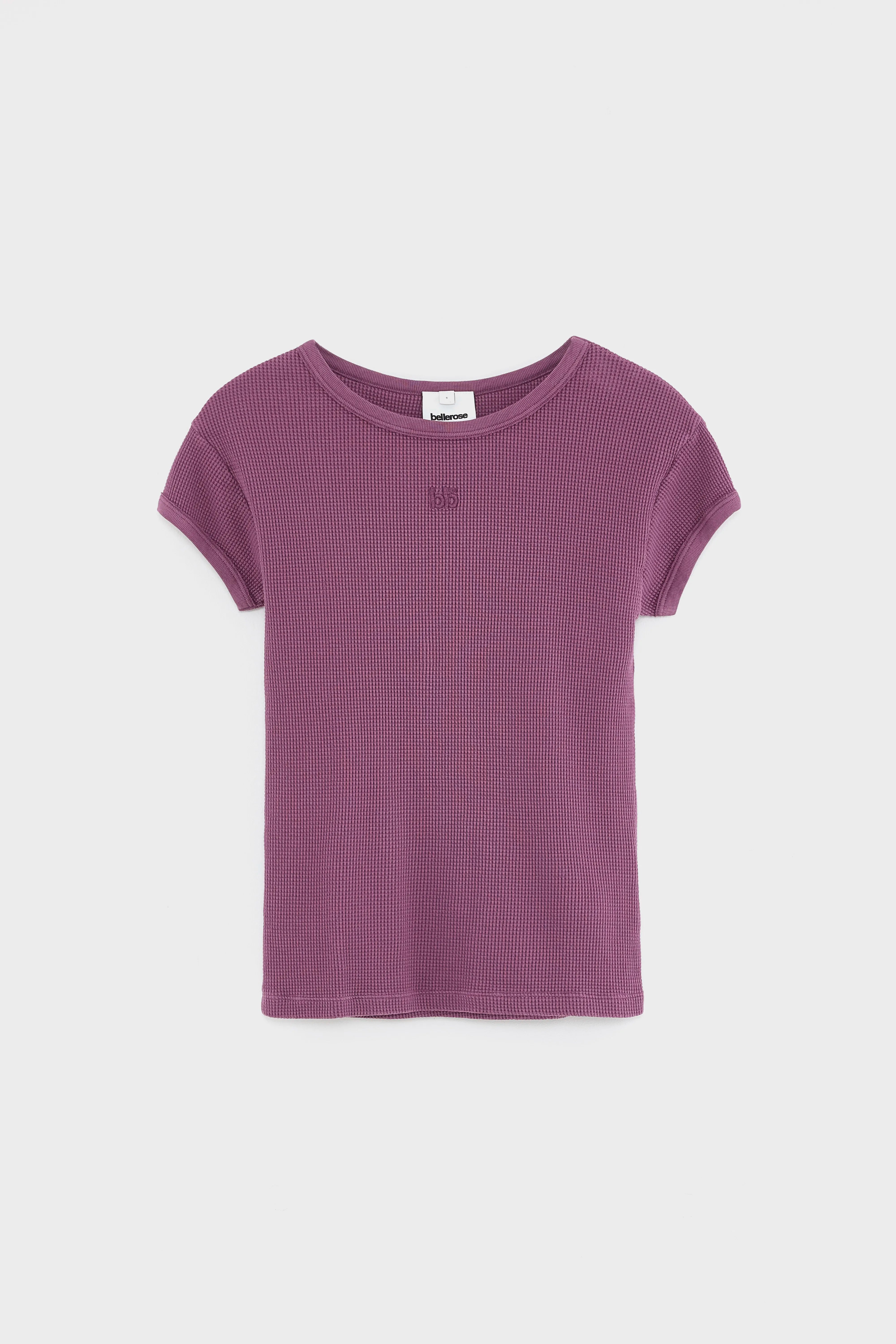 T-shirt côtelé Mali (261 / W / CROCUS)