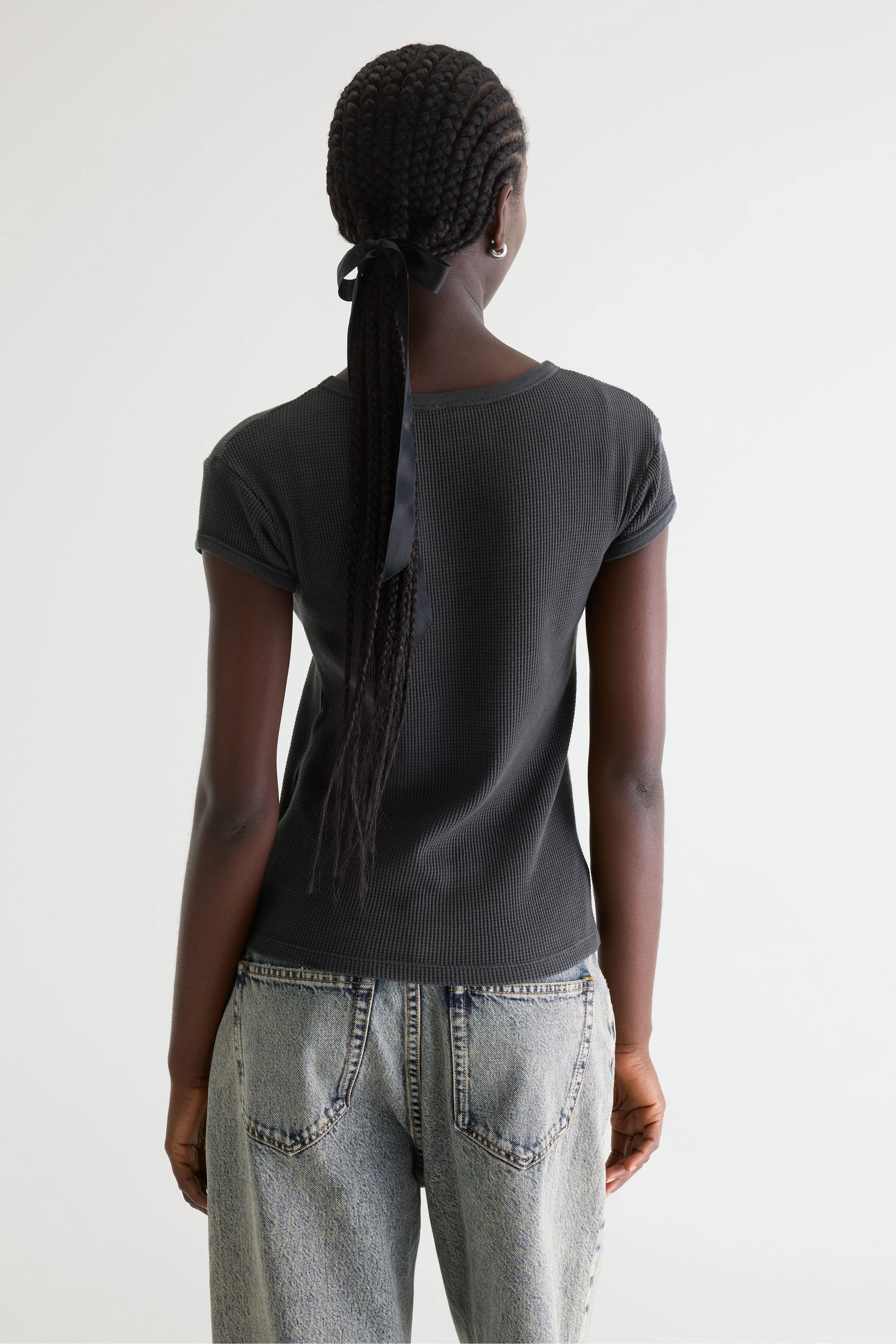 T-shirt Côtelé Mali - Black sand Pour Femme | Bellerose