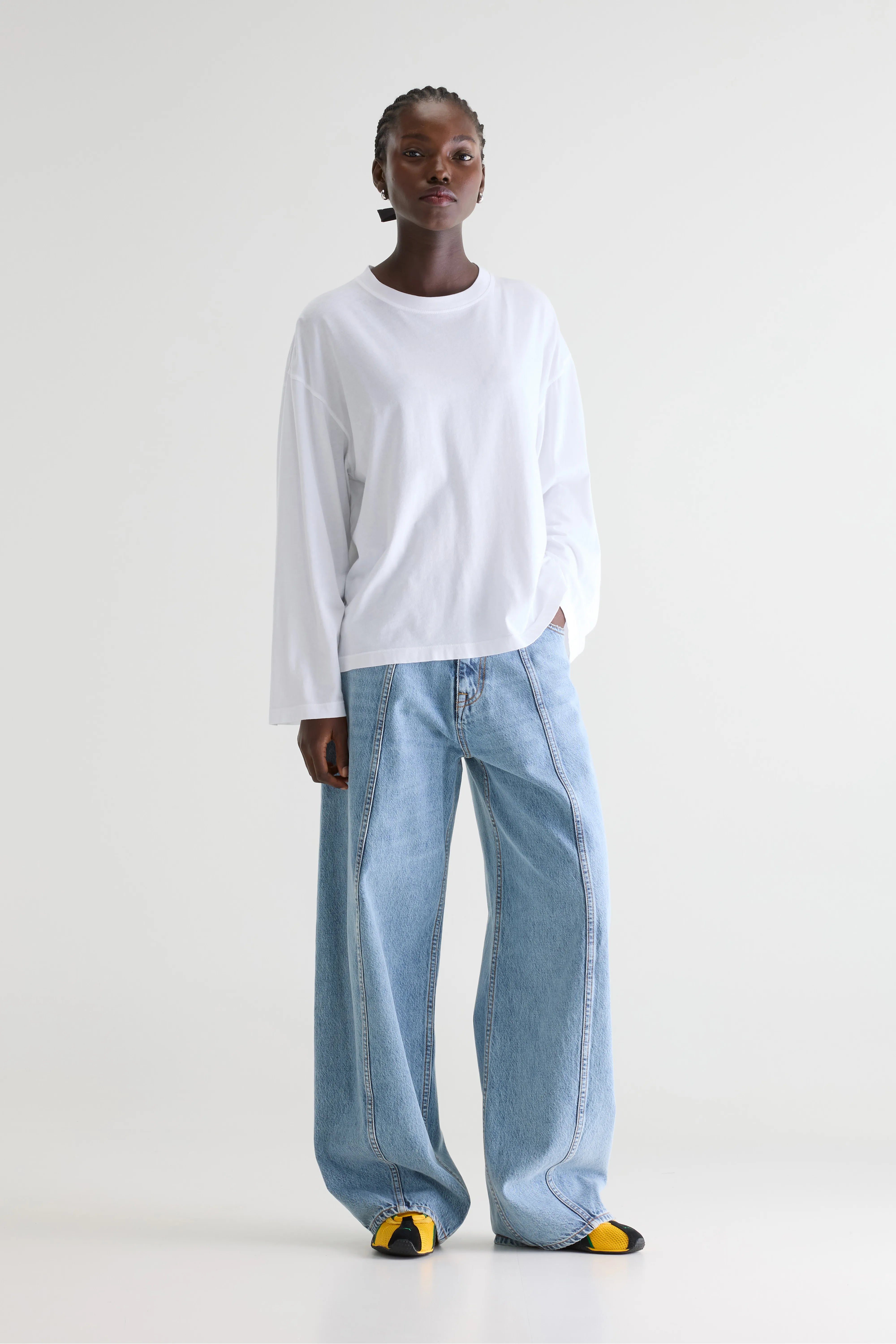 Fandy Long Sleeve T-shirt - White For Women | Bellerose