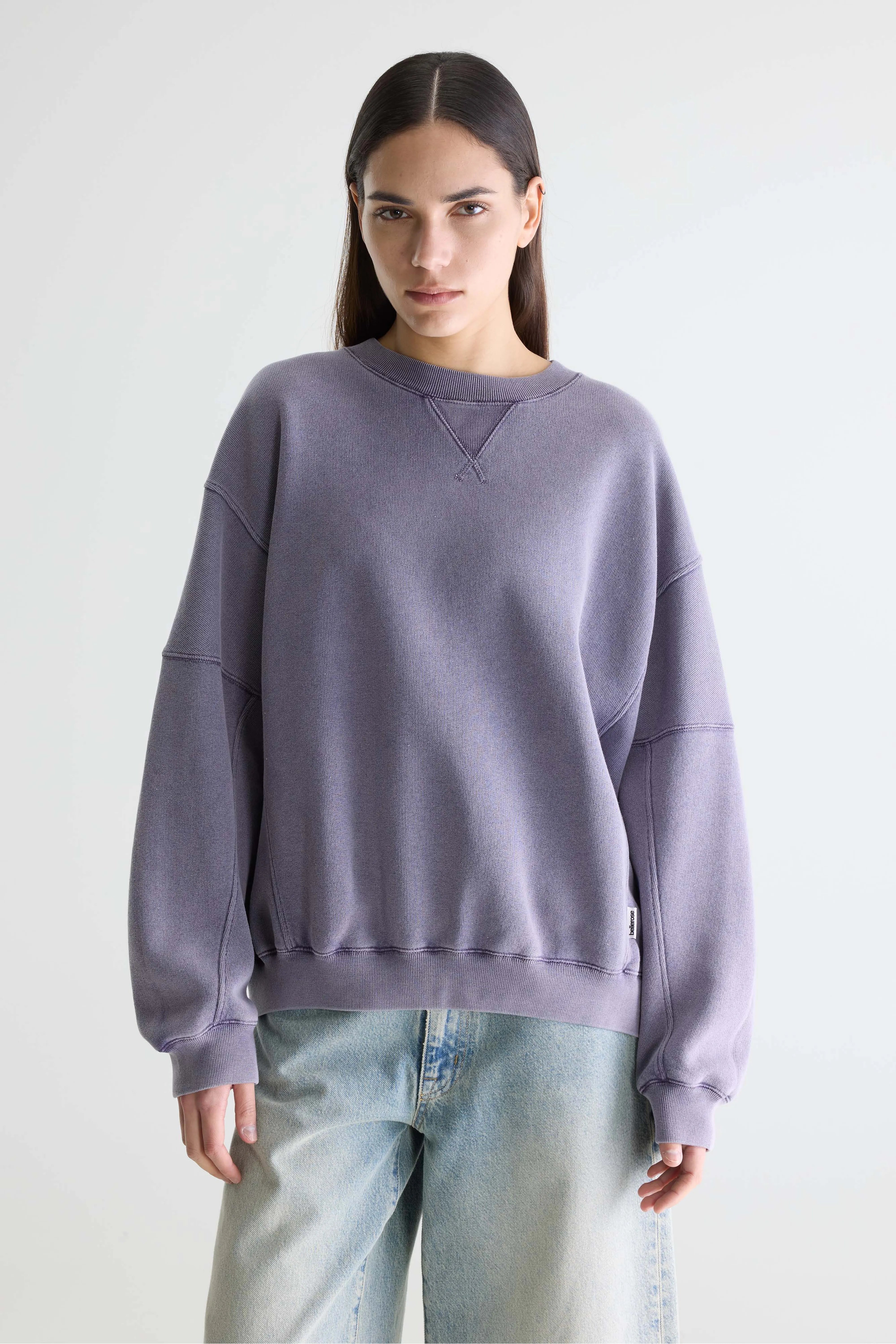 Sweatshirt Col Rond Flips - Grape Pour Femme | Bellerose