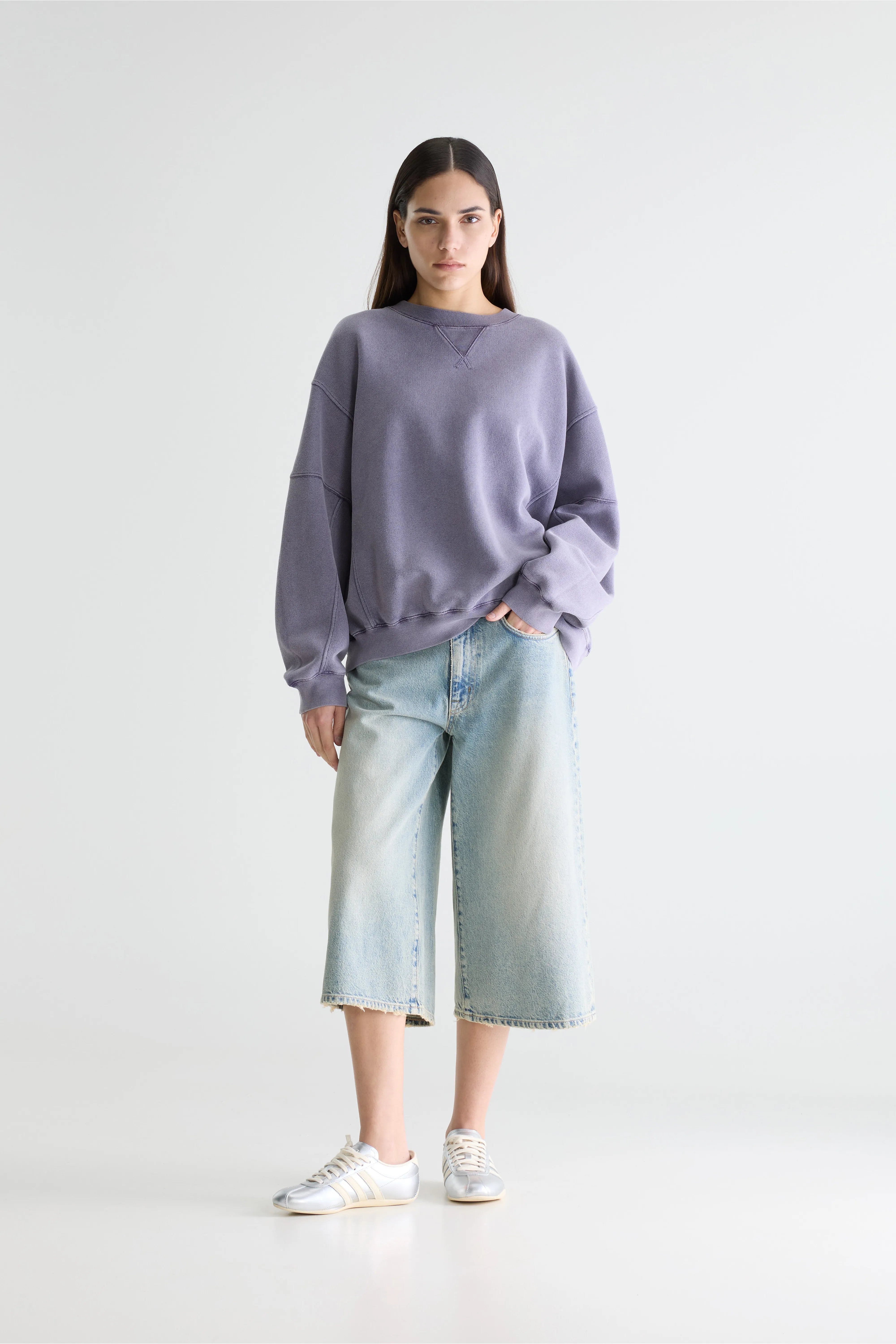 Sweatshirt Col Rond Flips - Grape Pour Femme | Bellerose
