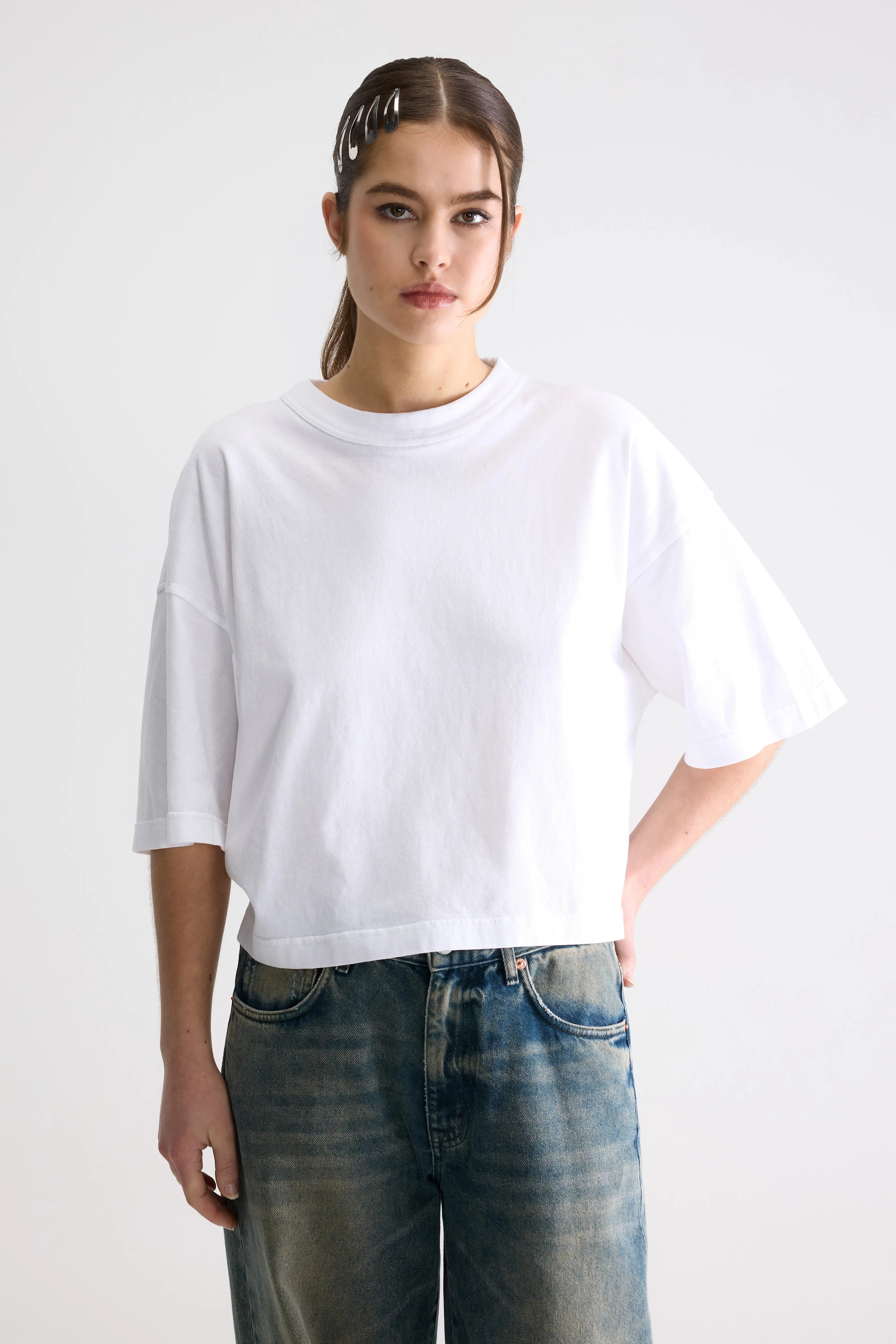 T-shirt À Manches Courtes Voss - White Pour Femme | Bellerose