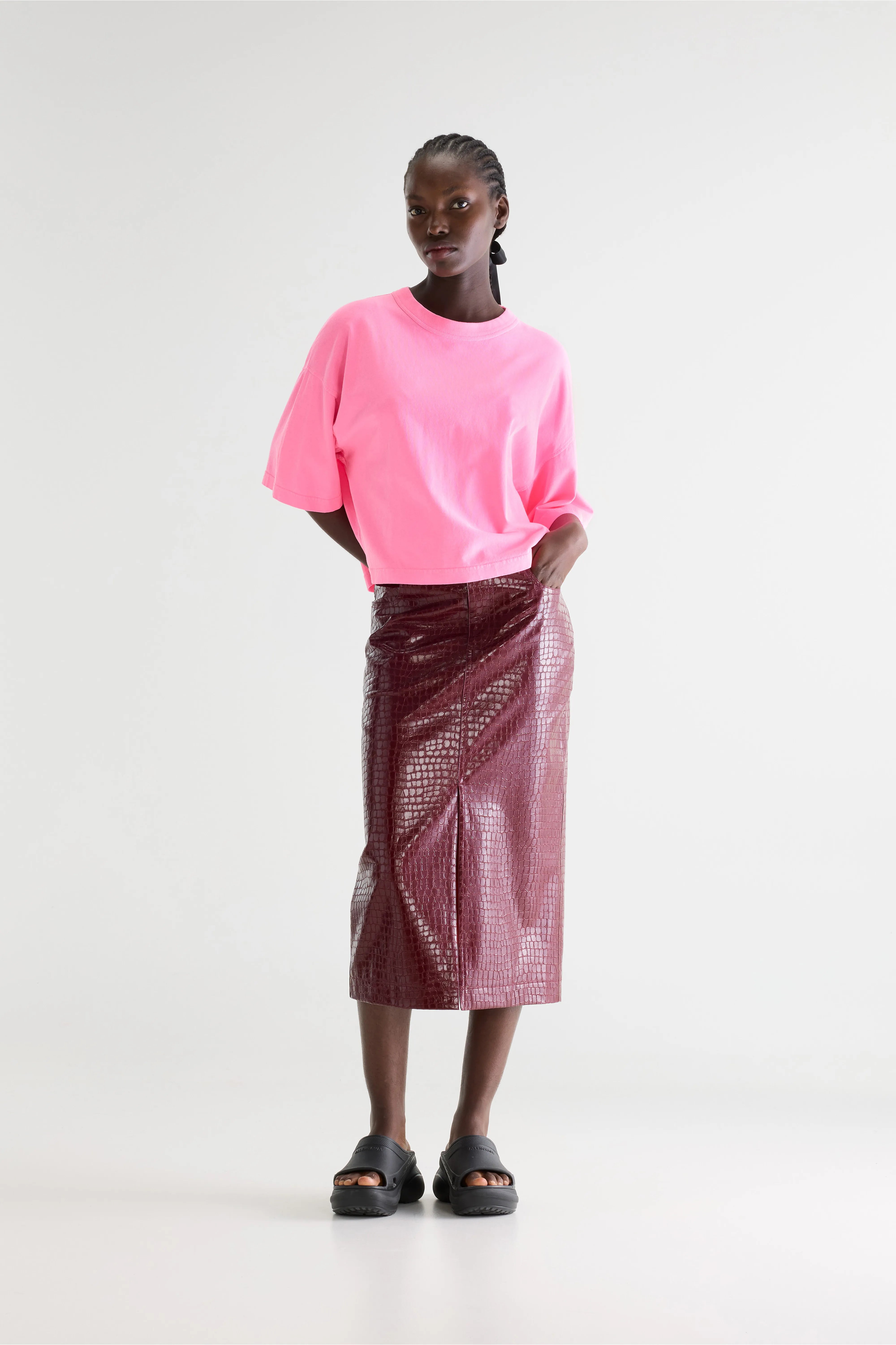 T-shirt À Manches Courtes Voss - Fluo pink Pour Femme | Bellerose