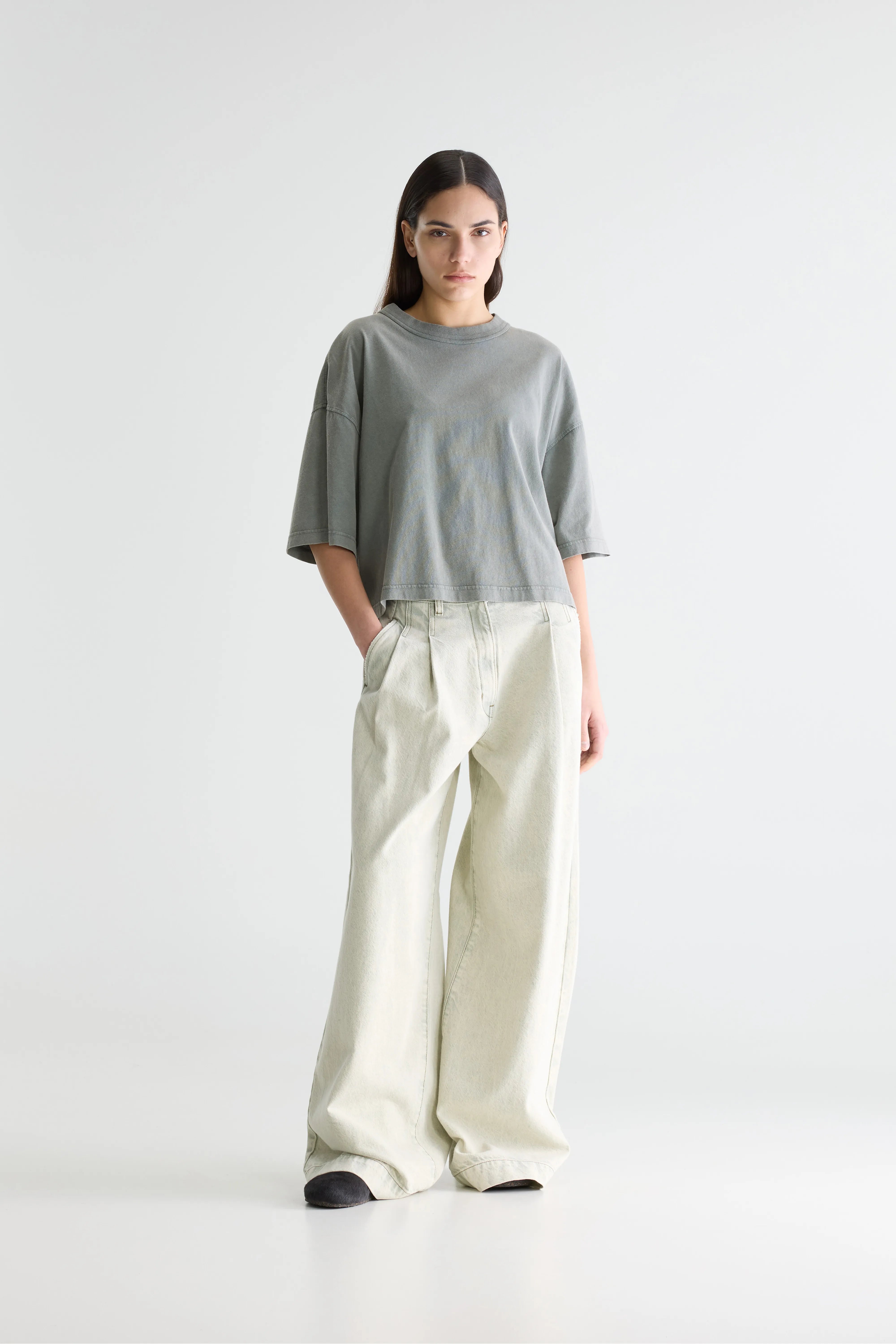 T-shirt À Manches Courtes Voss - Oxyd grey Pour Femme | Bellerose