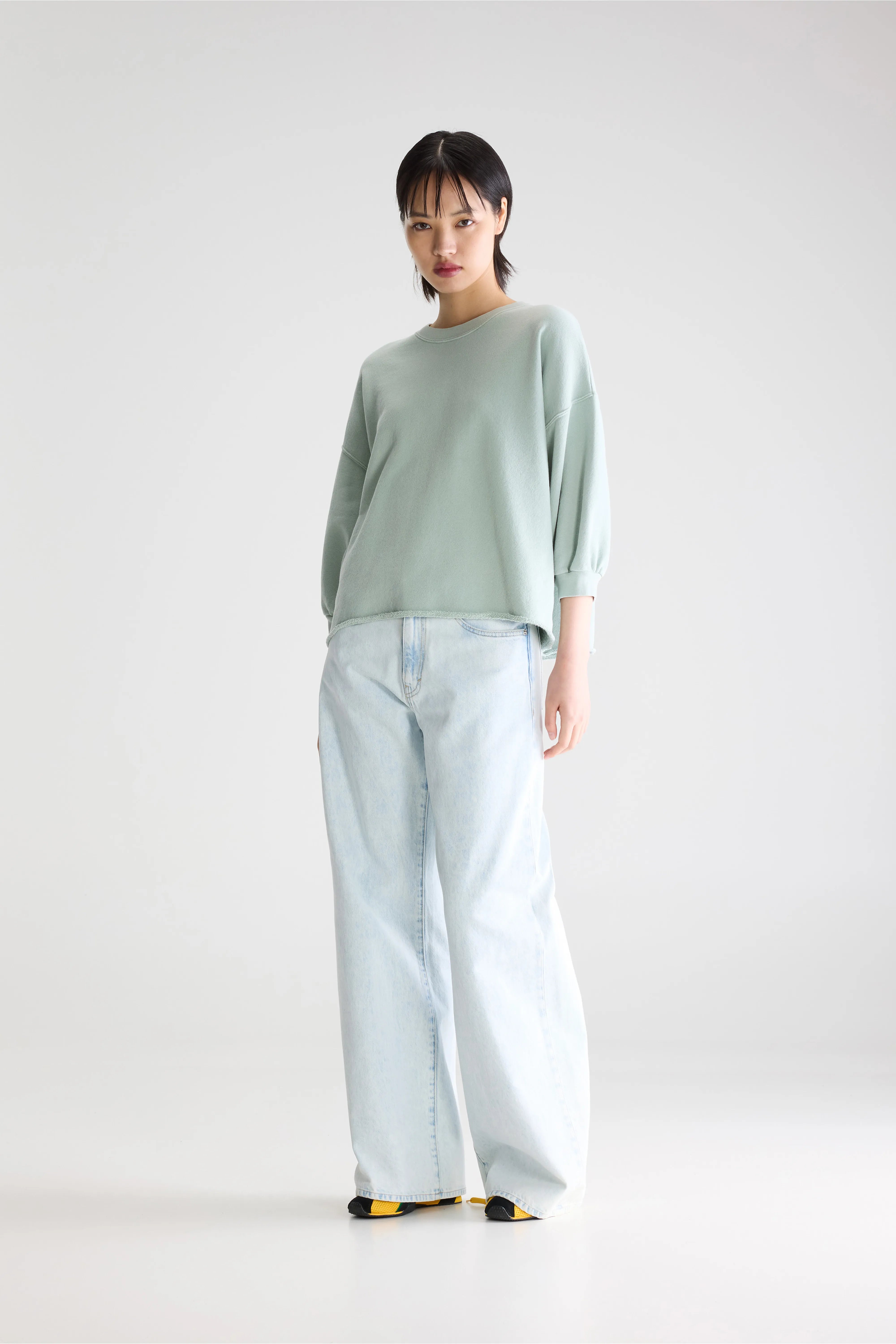 Vicske Crewneck Sweatshirt - Jadeite For Women | Bellerose