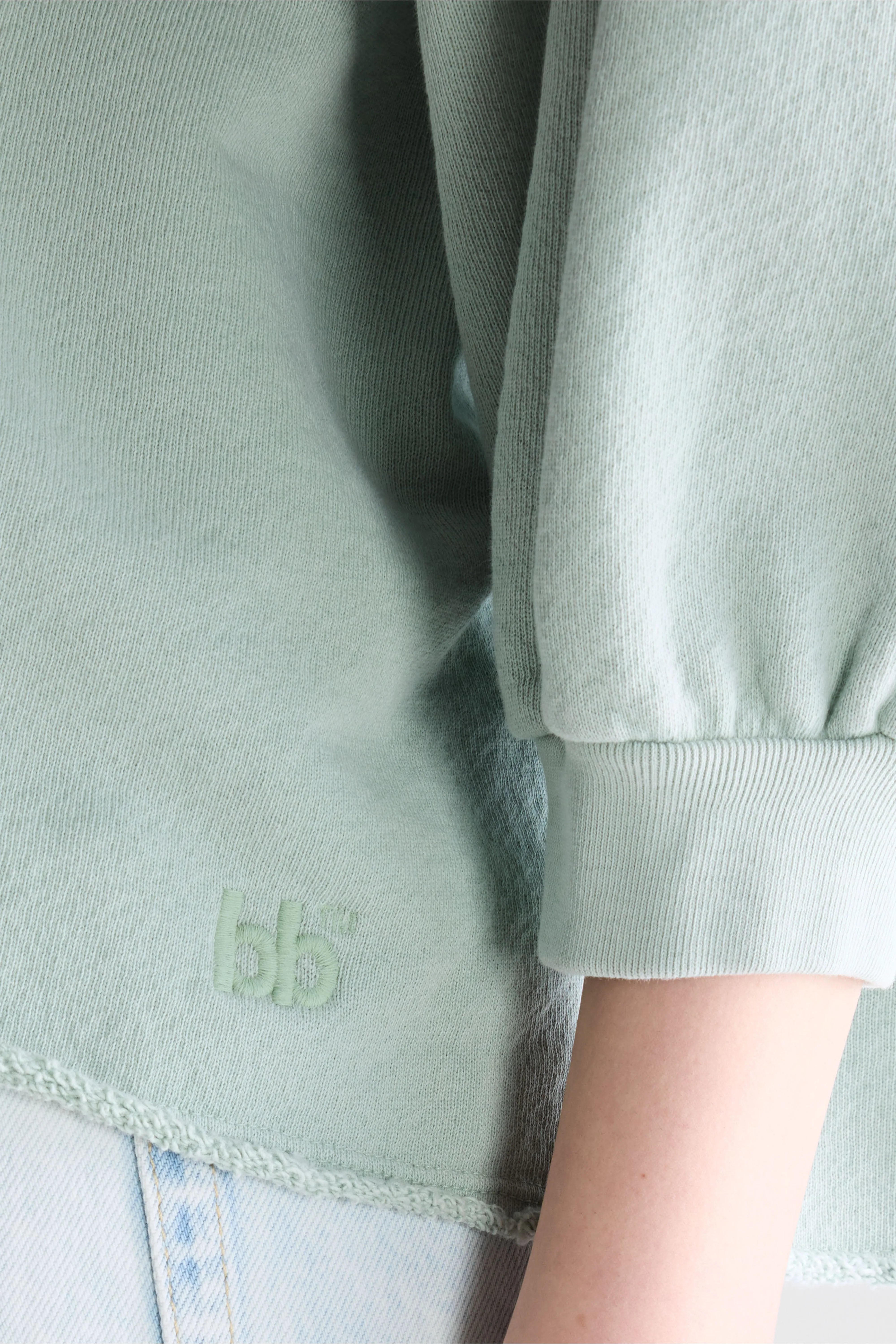 Vicske crewneck sweatshirt (261 / W / JADEITE)