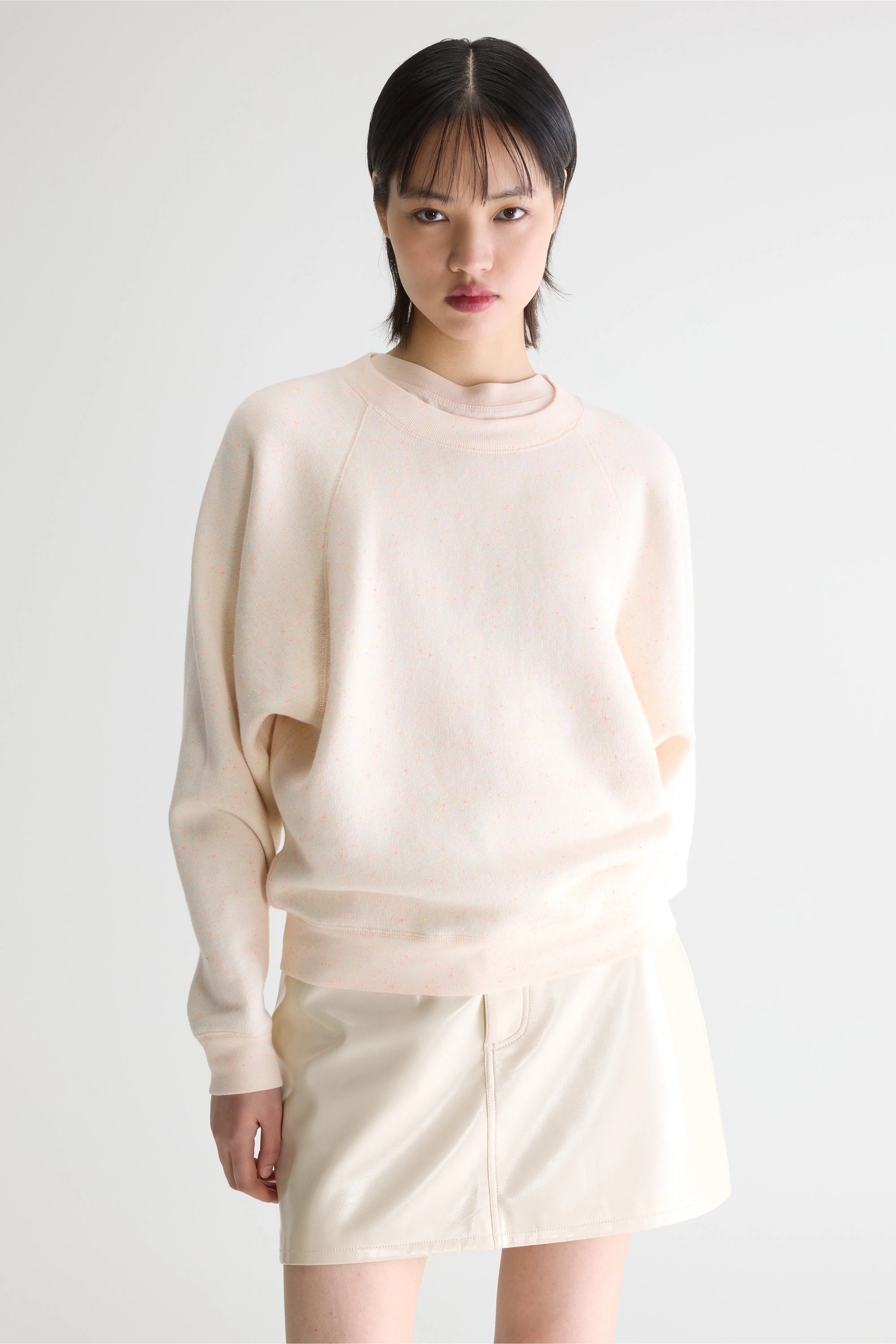 Fella Relaxed Sweatshirt - Ecru / Flash wash For Women | Bellerose