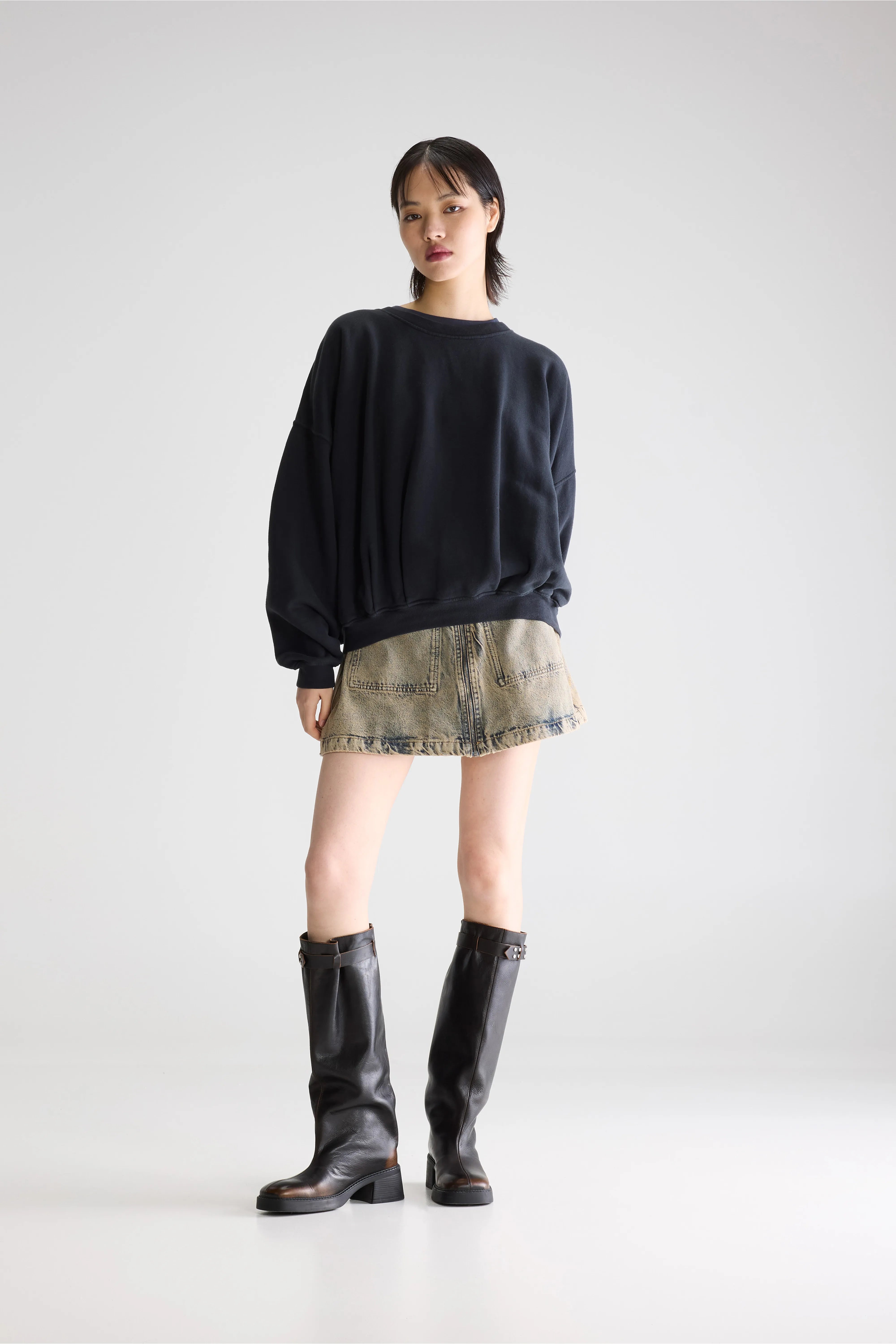 Finko Short Sweatshirt - Navy For Women | Bellerose