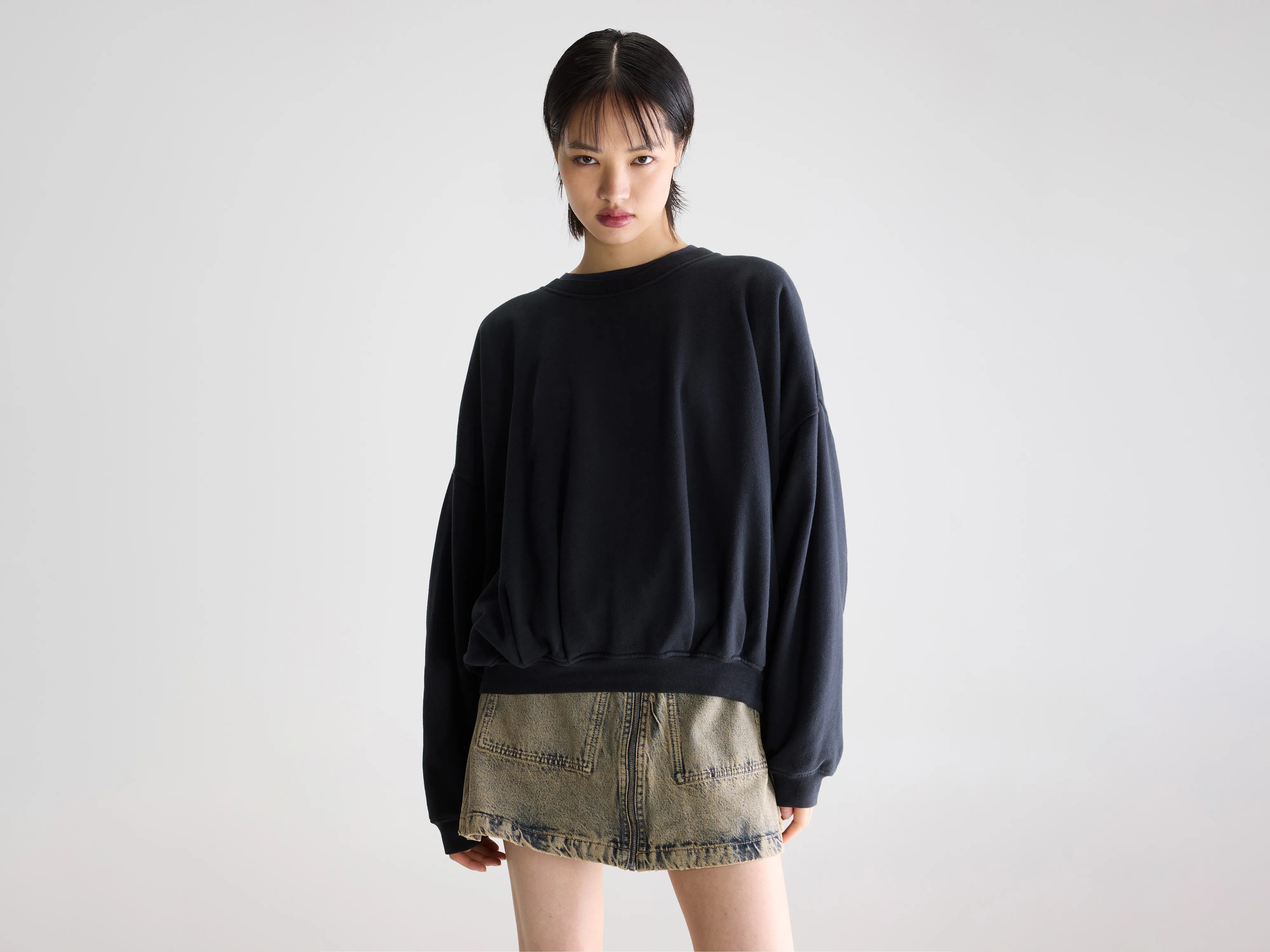 Finko short sweatshirt (261 / W / NAVY)