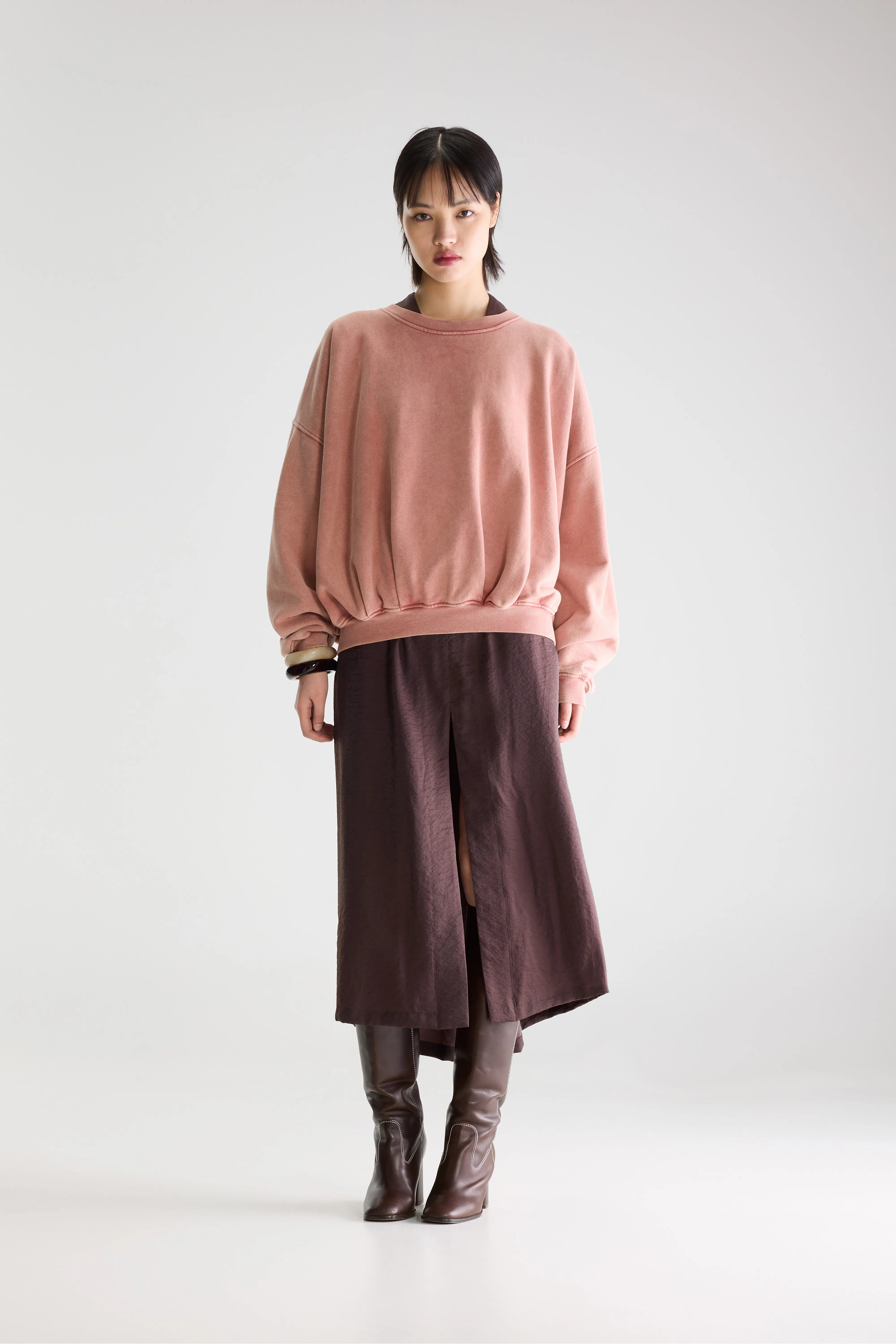 Finko Short Sweatshirt - Etruscan red For Women | Bellerose