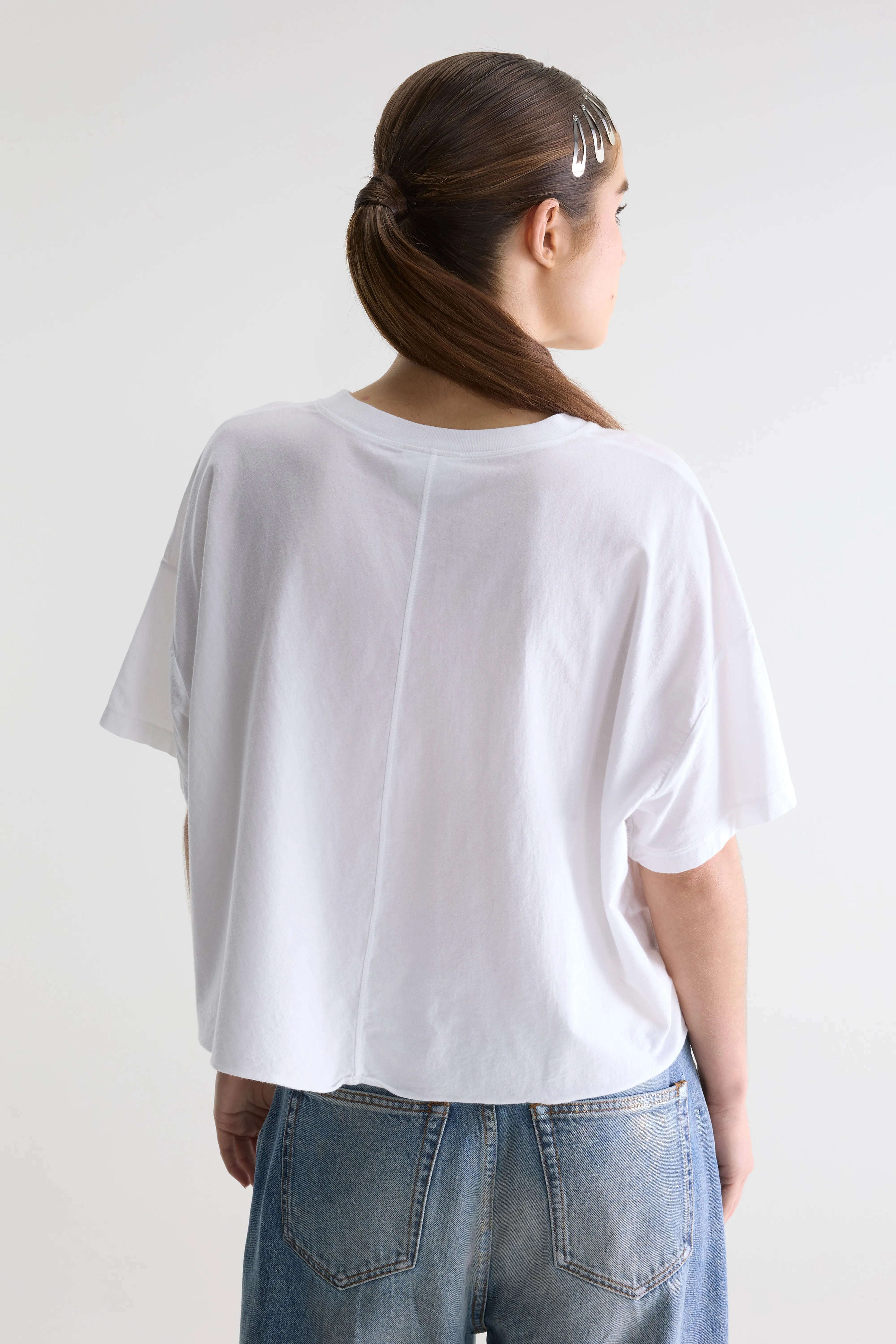 Farpy cropped t-shirt (261 / W / WHITE)