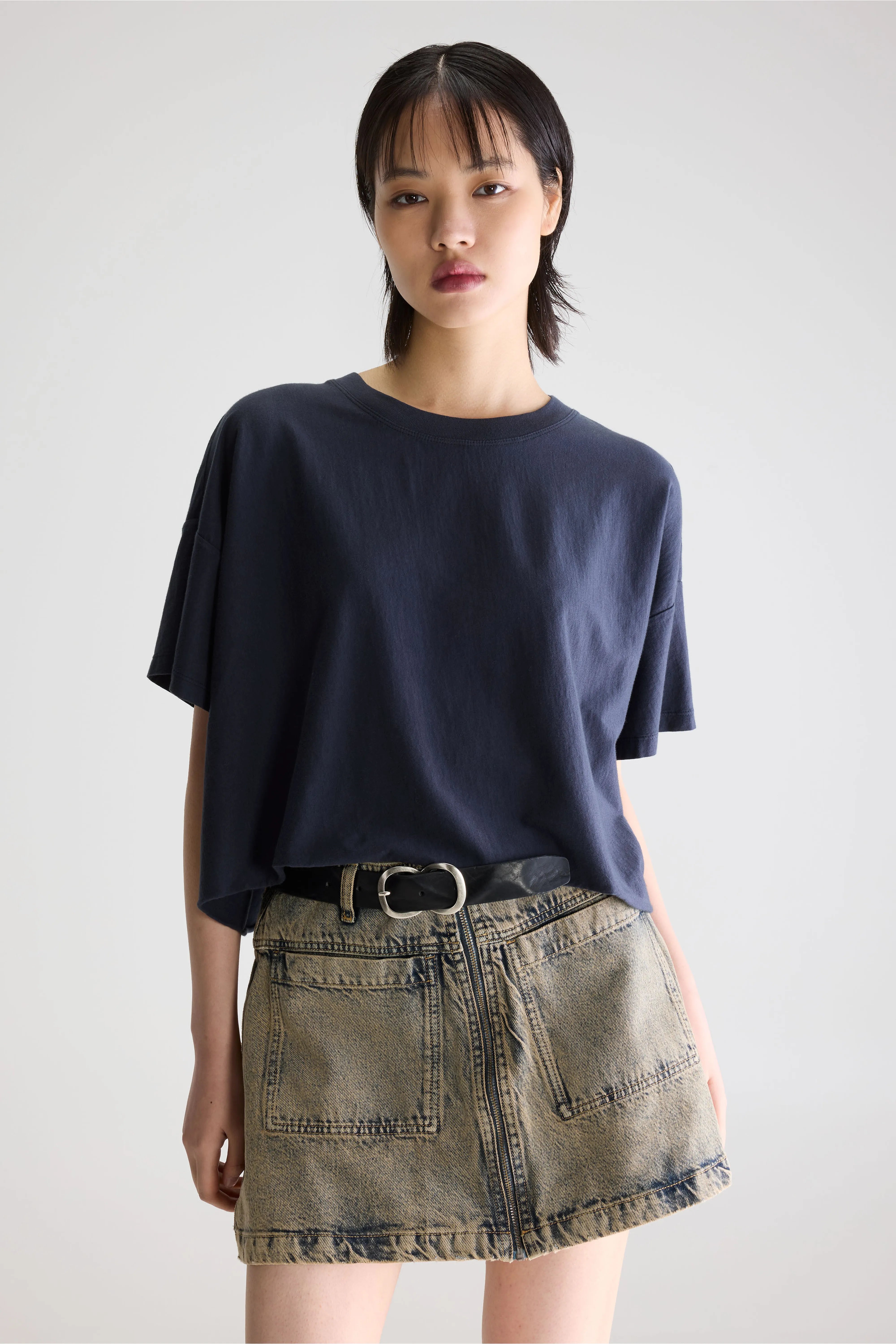 T-shirt Court Farpy - Navy Pour Femme | Bellerose