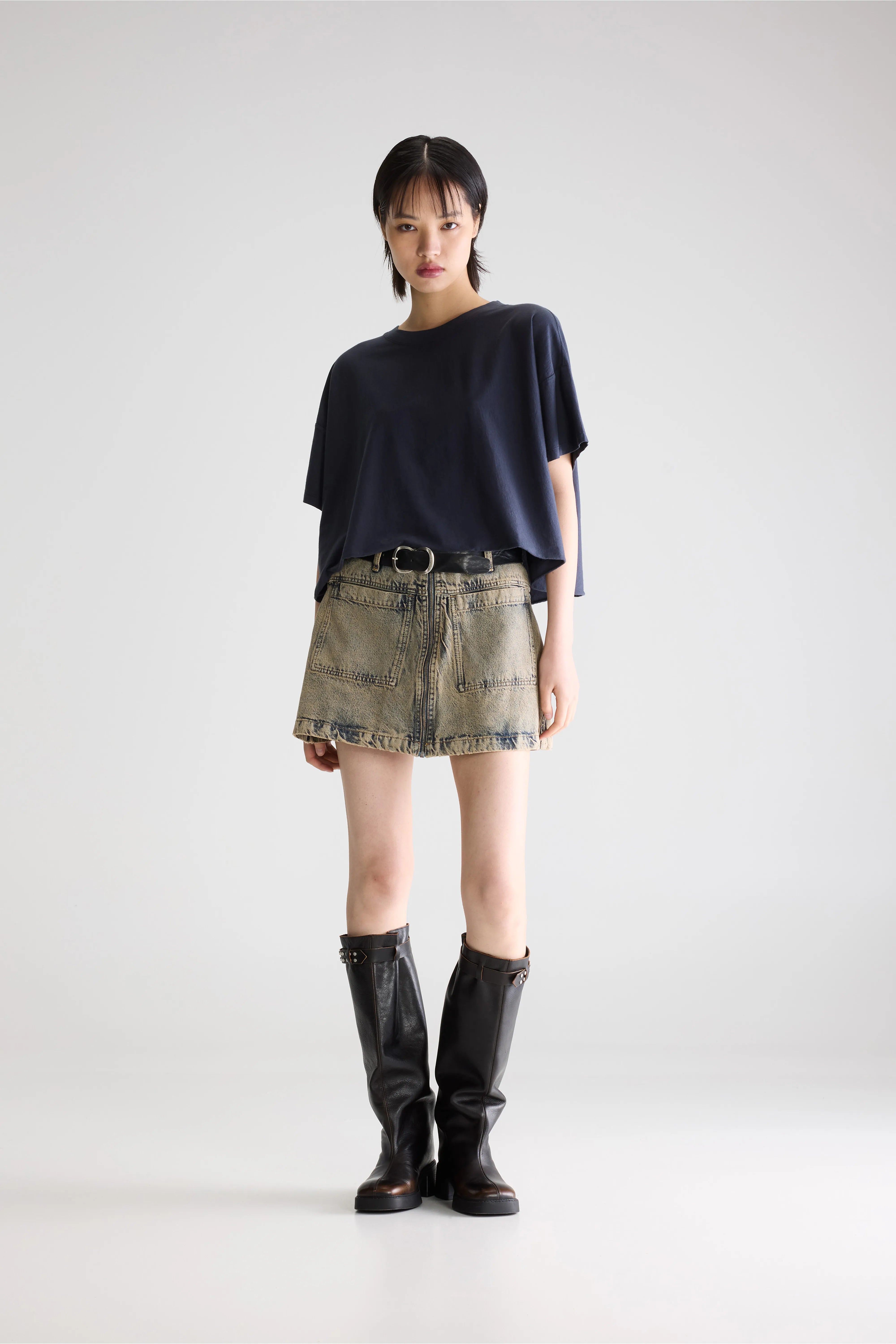 T-shirt Court Farpy - Navy Pour Femme | Bellerose