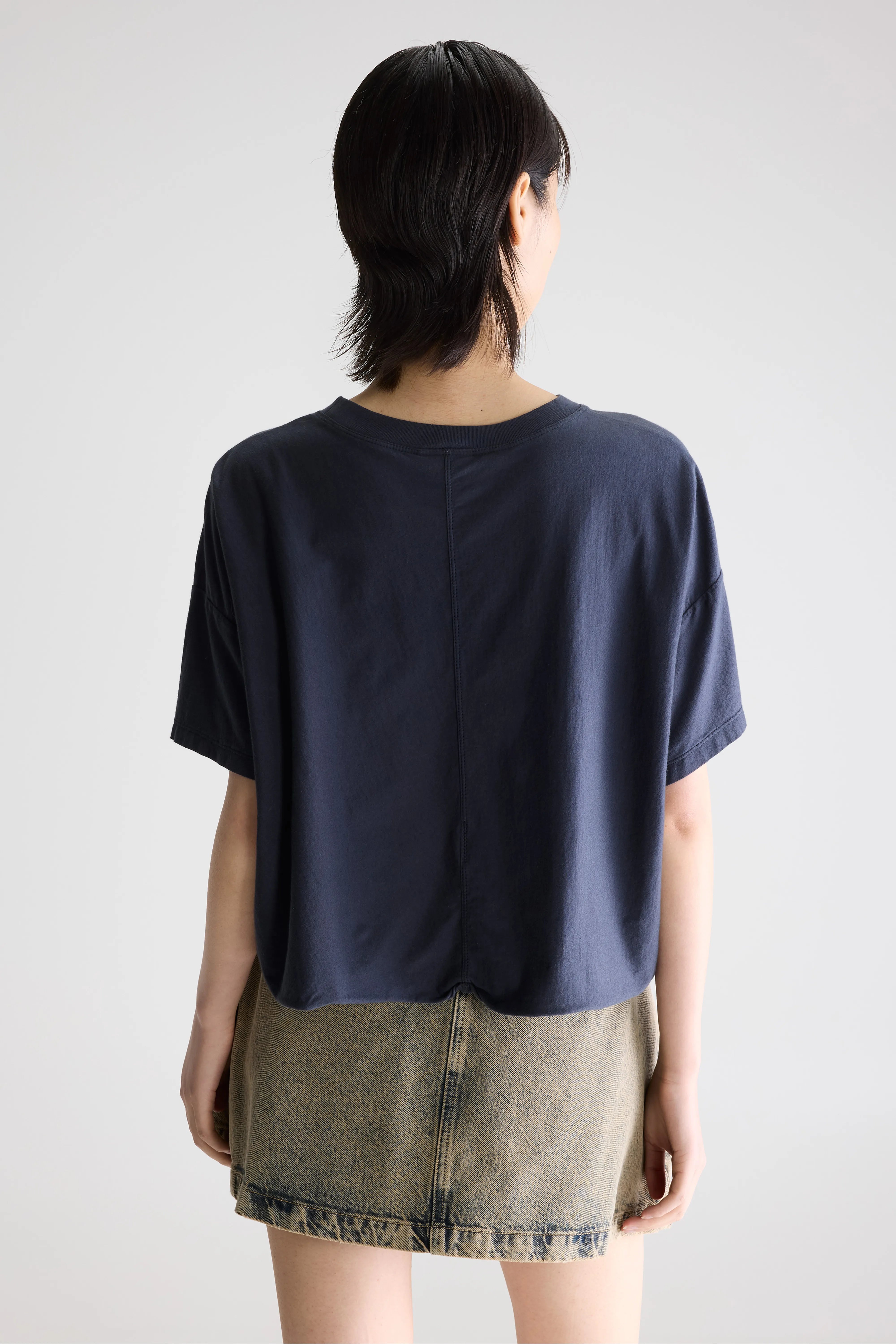 Farpy cropped t-shirt (261 / W / NAVY)