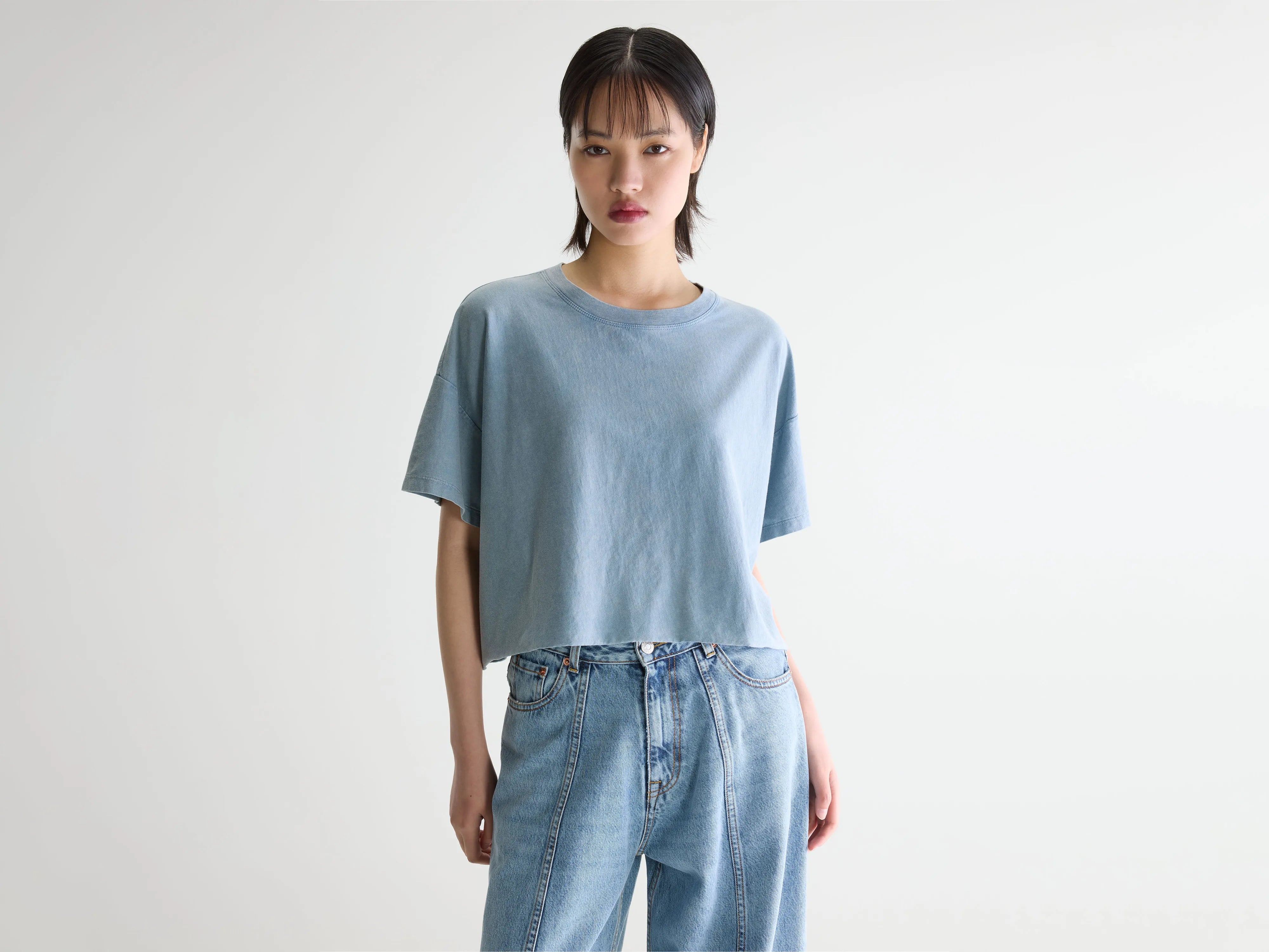 Farpy cropped t-shirt (261 / W / ARTIC)
