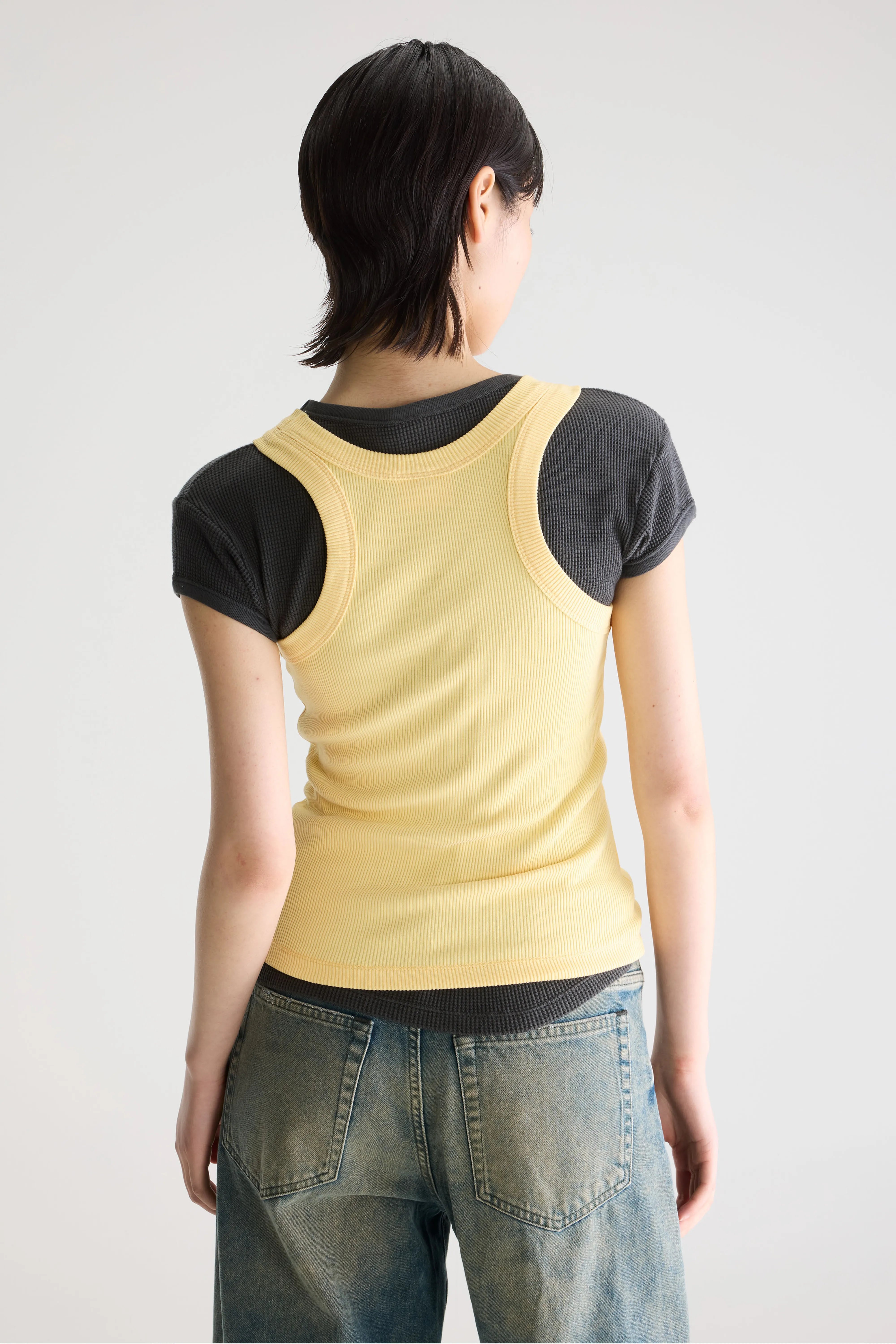 Fikas Slim Fit Tanktop - Paille Voor Dames | Bellerose