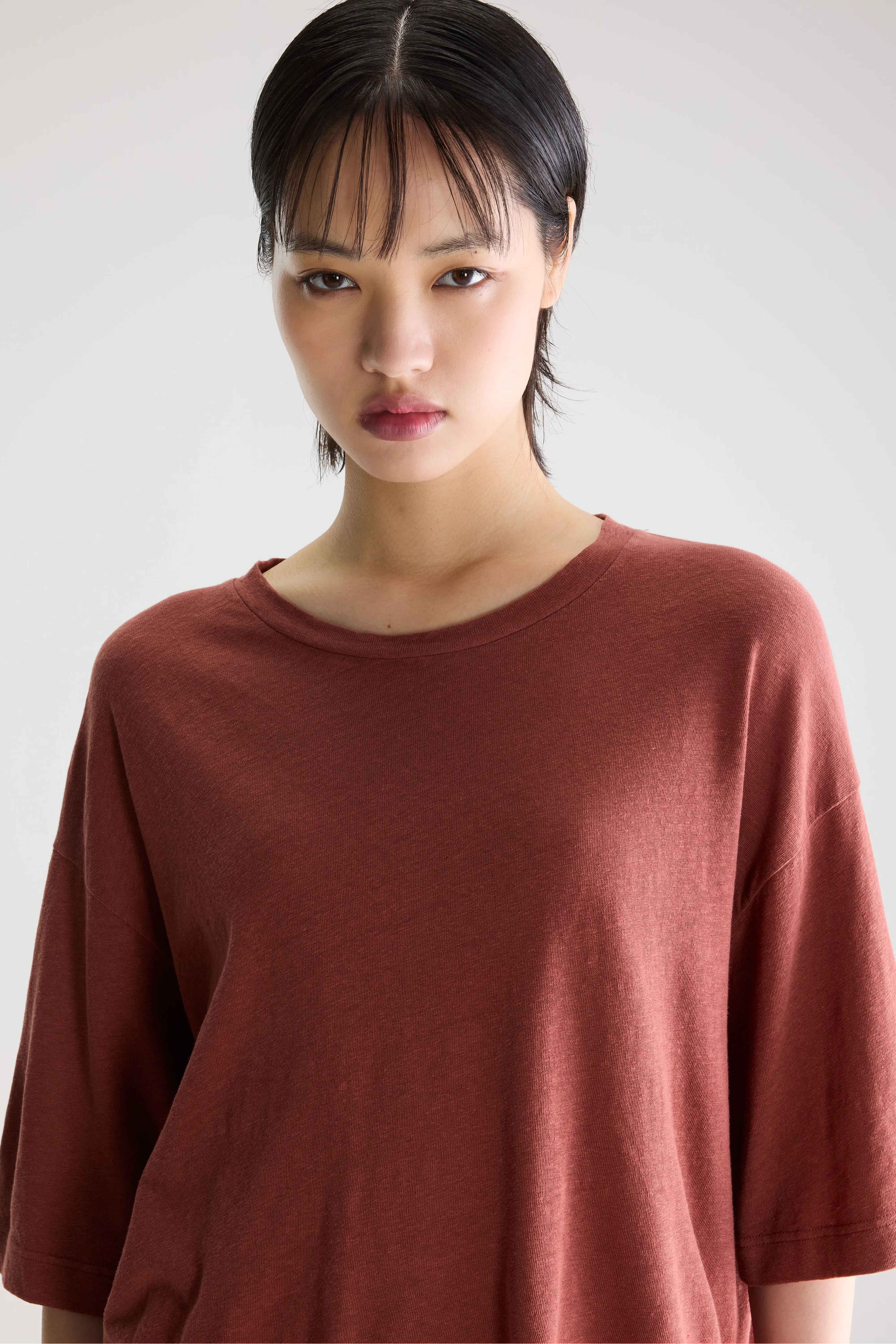 T-shirt À Manches Courtes Vydel - Mahogany Pour Femme | Bellerose