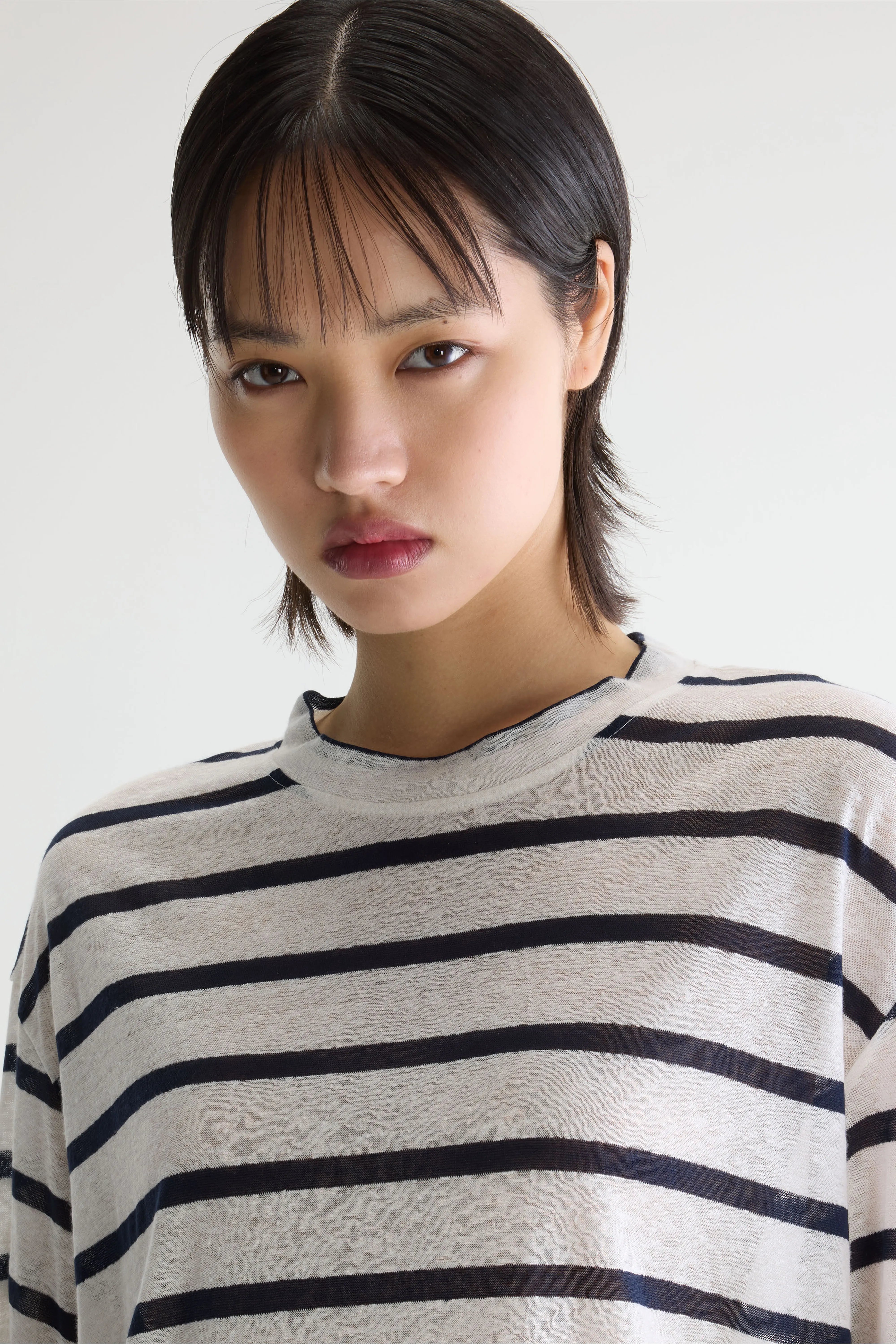 T-shirt À Manches Courtes Vydel - Navy / Vintage white Pour Femme | Bellerose