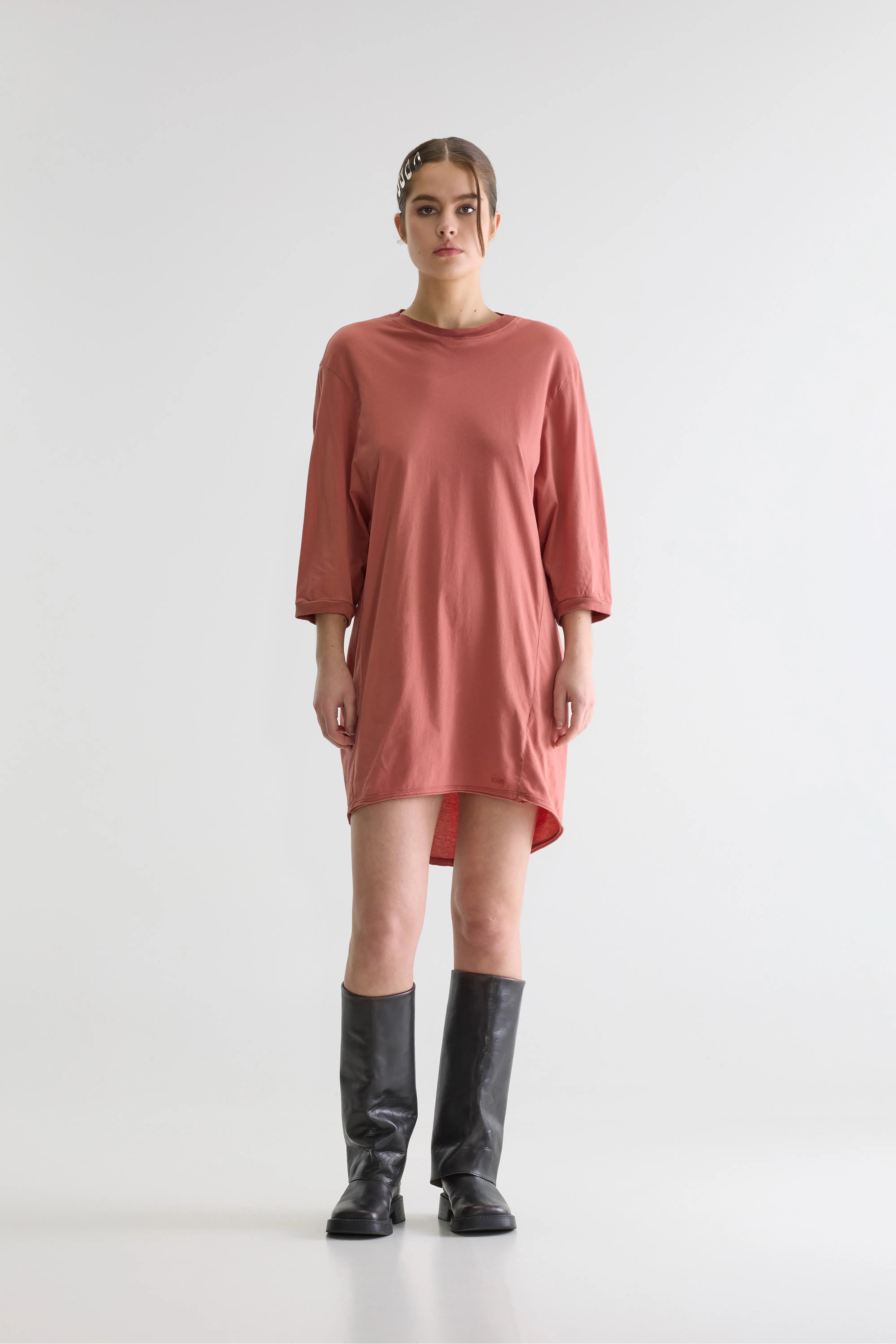 Robe T-shirt Fede - Etruscan red Pour Femme | Bellerose