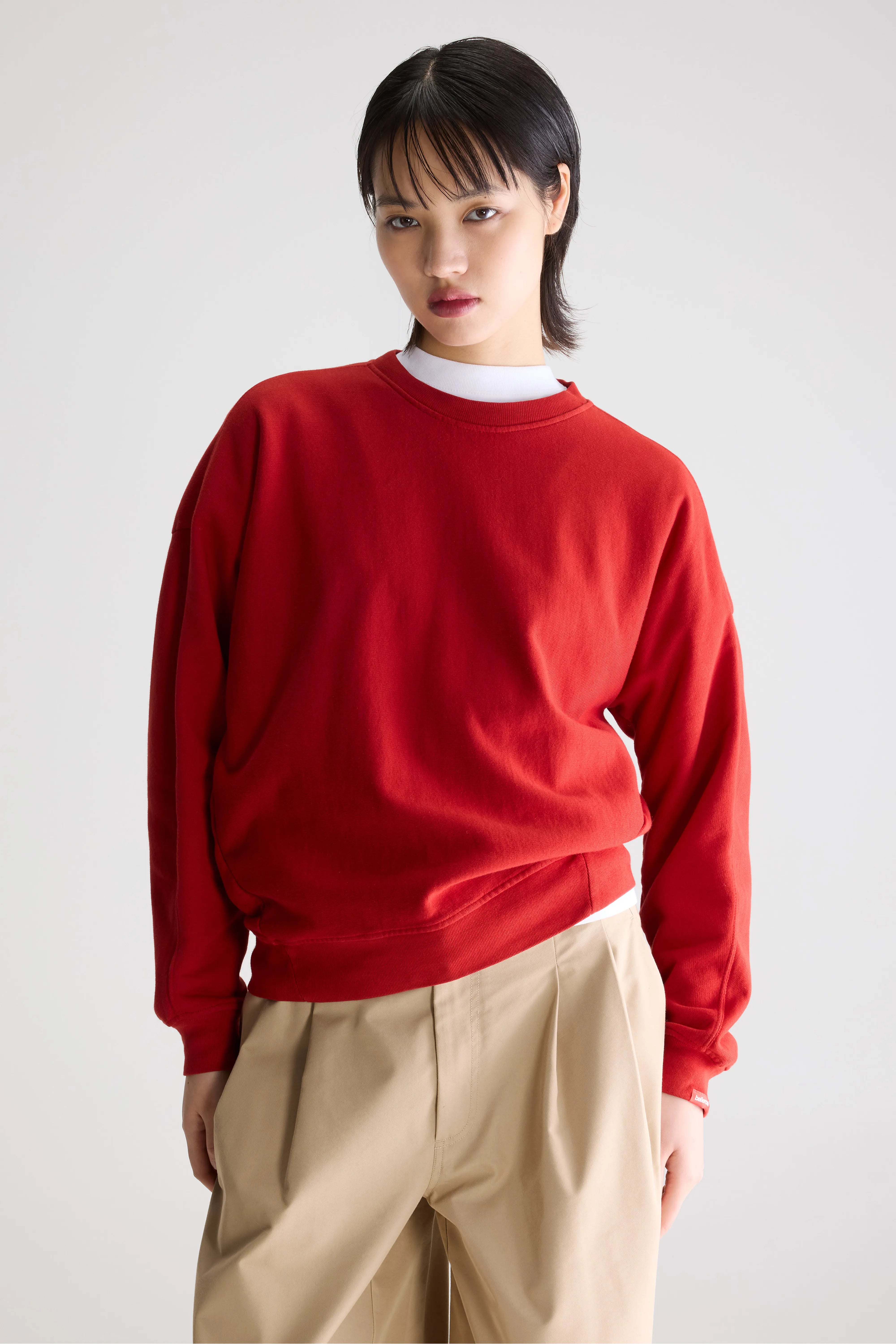Sweatshirt Col Rond Fuego - Ecarlate Pour Femme | Bellerose