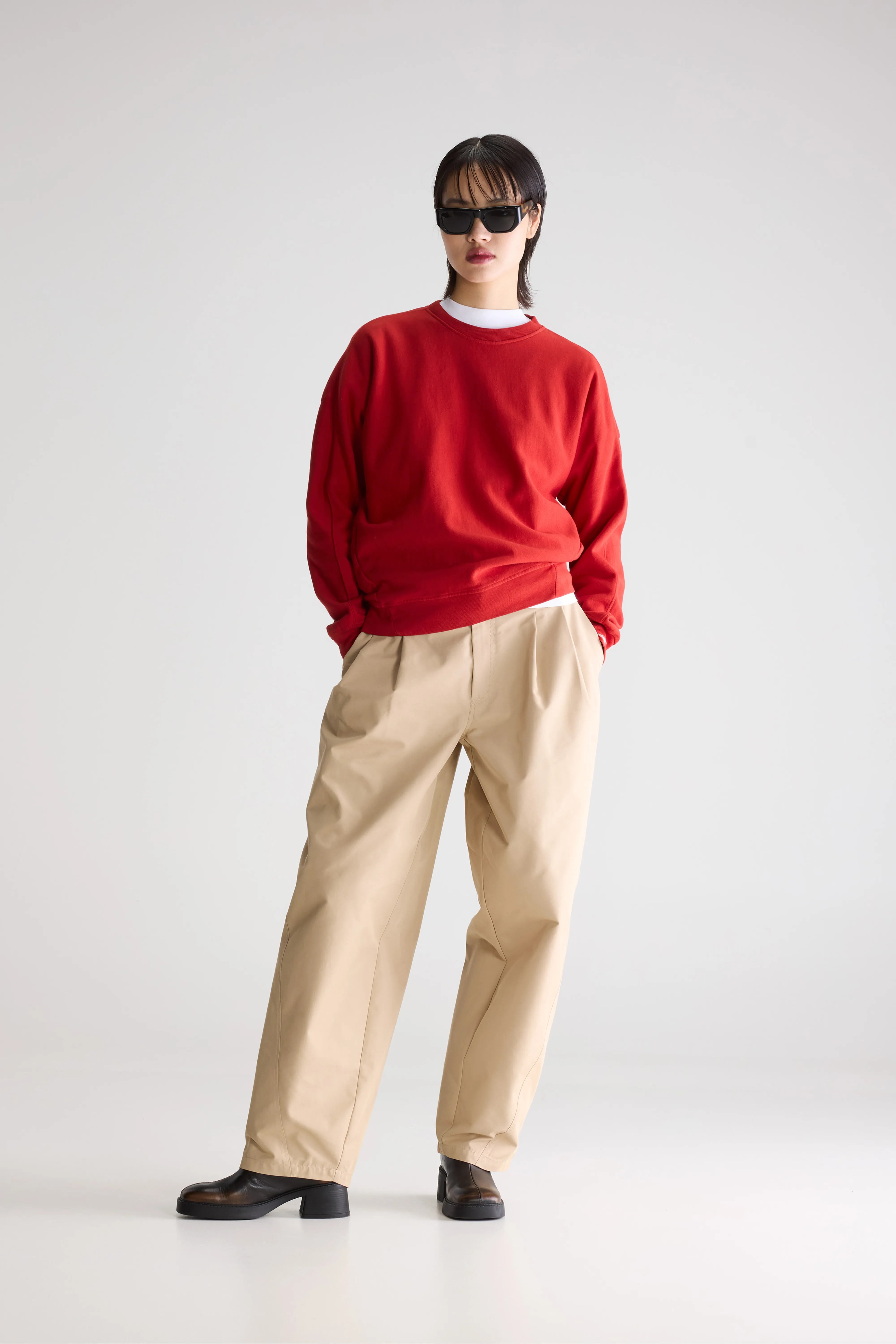 Sweatshirt Col Rond Fuego - Ecarlate Pour Femme | Bellerose