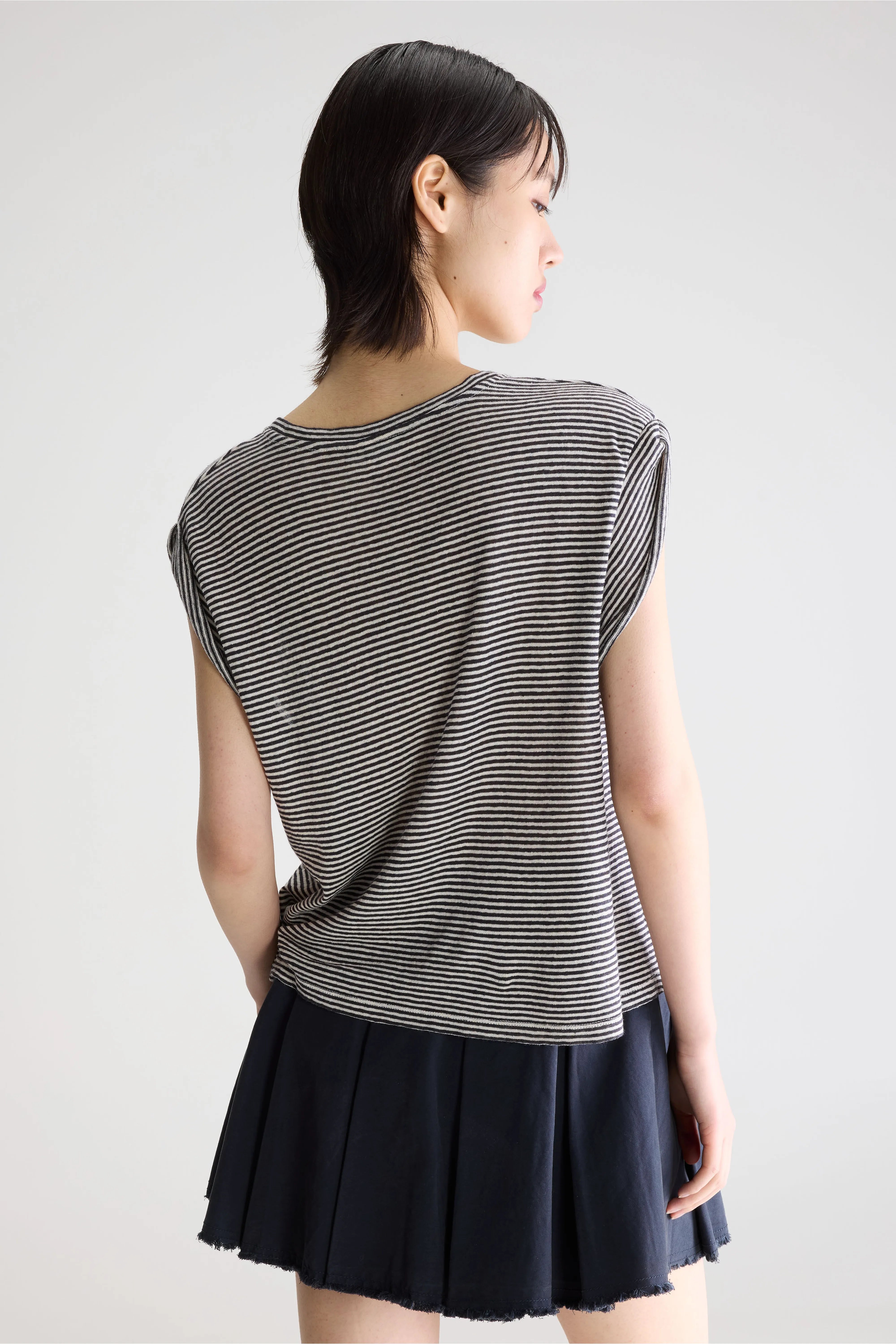 Vlyn T-shirt Met Ronde Hals - Stripe a Voor Dames | Bellerose
