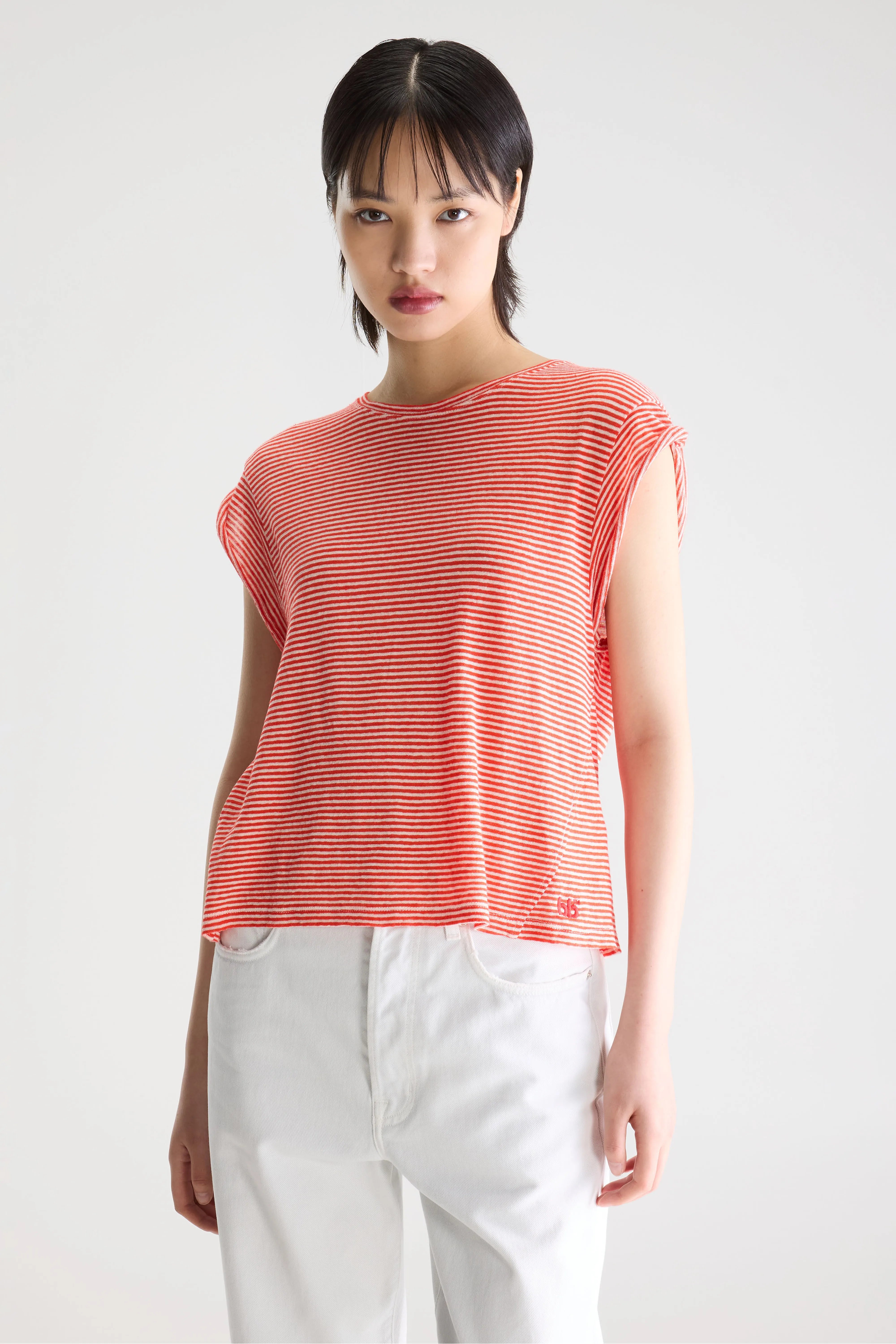 Vlyn T-shirt Met Ronde Hals - Stripe b Voor Dames | Bellerose