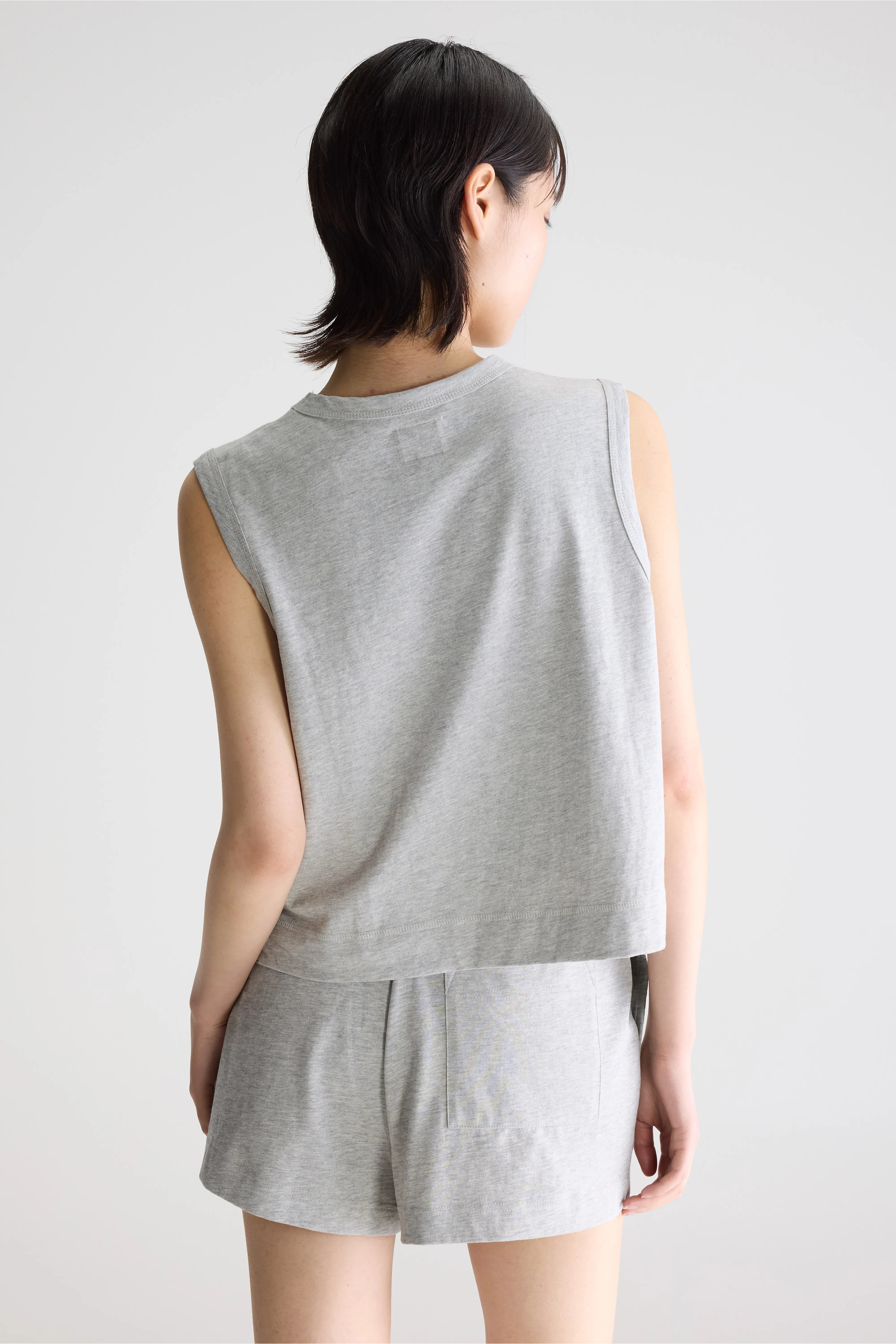 Cuare klassieke tanktop (261 / W / H. GREY)