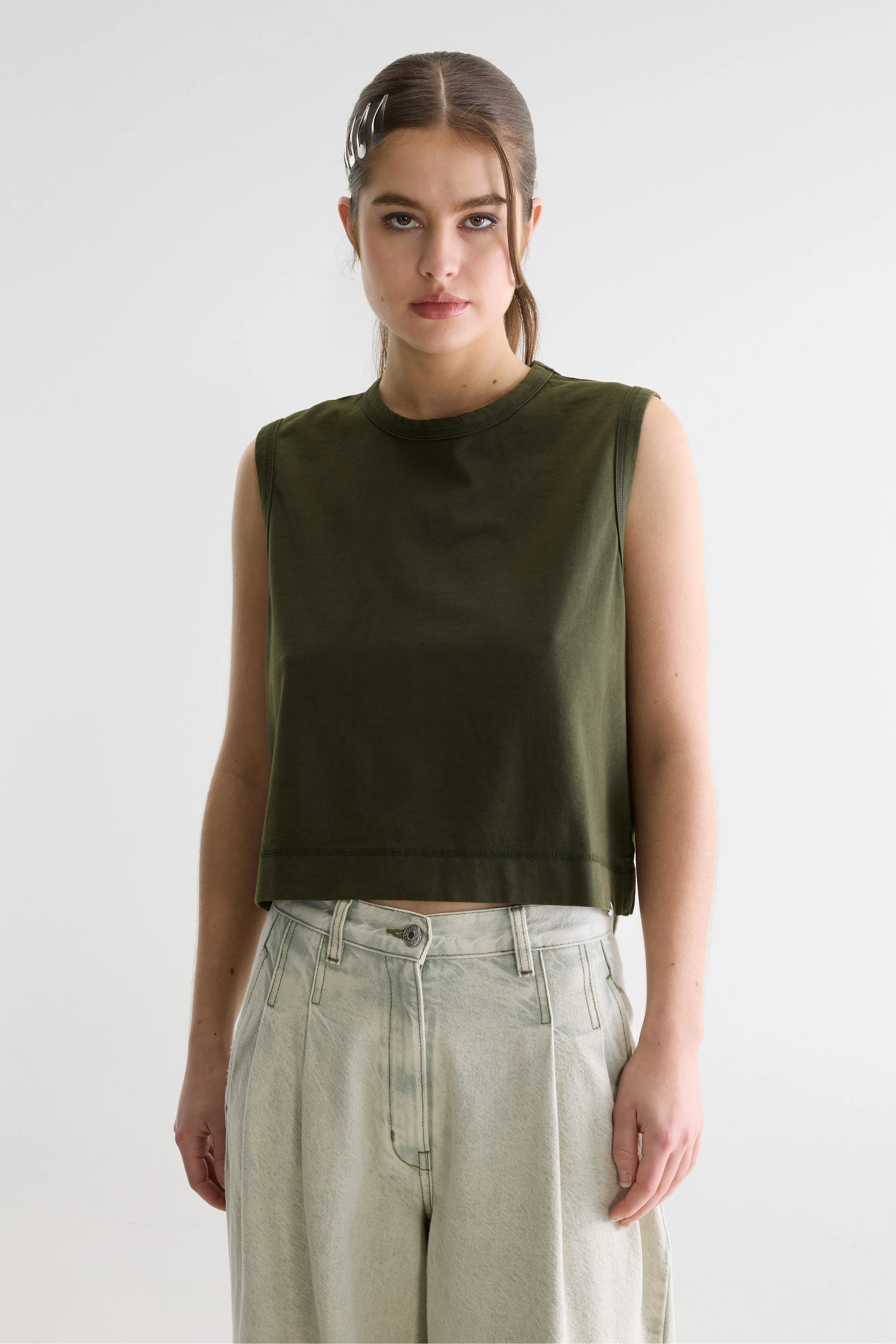 Cuare Klassieke Tanktop - Moss Voor Dames | Bellerose