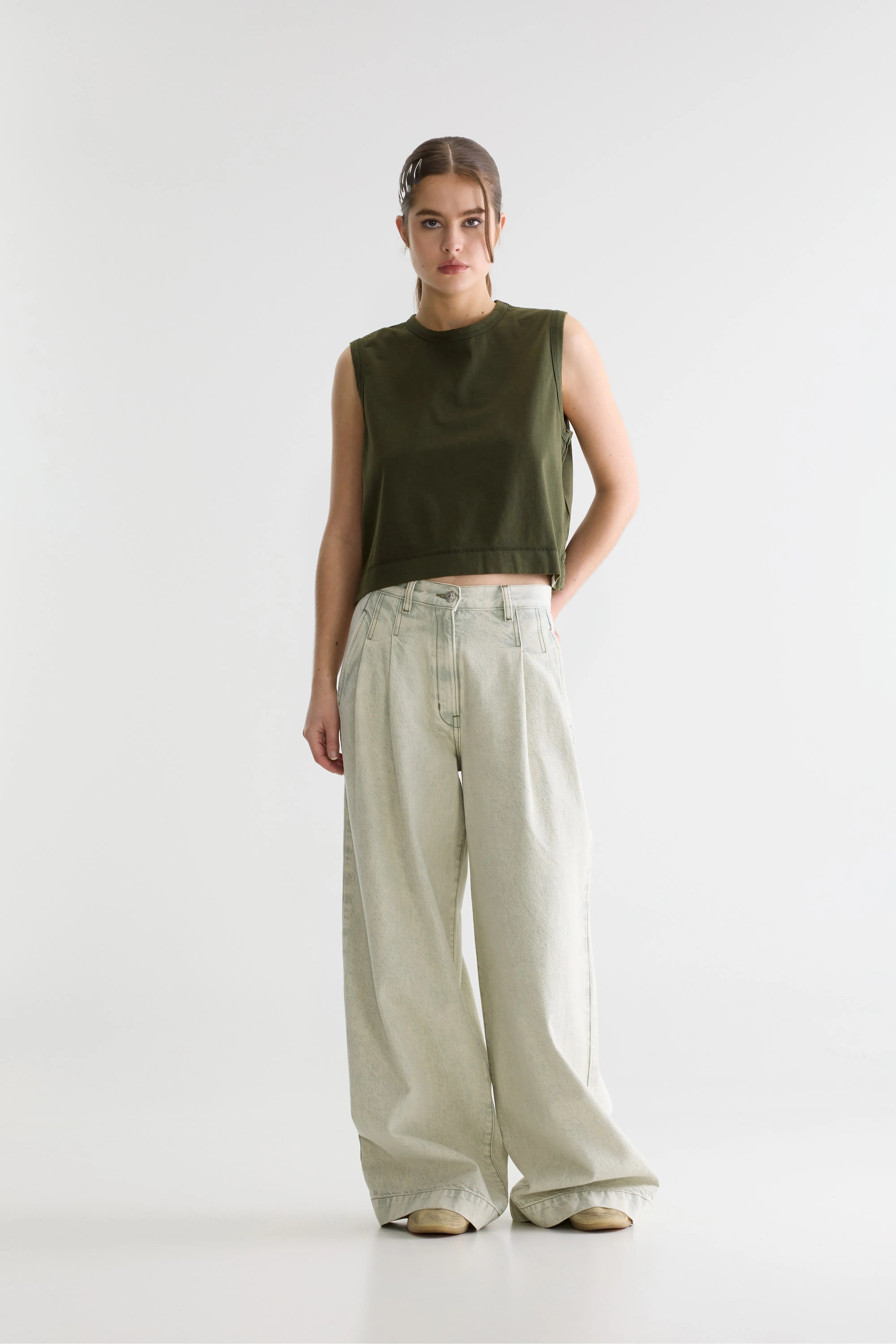 Cuare Klassieke Tanktop - Moss Voor Dames | Bellerose