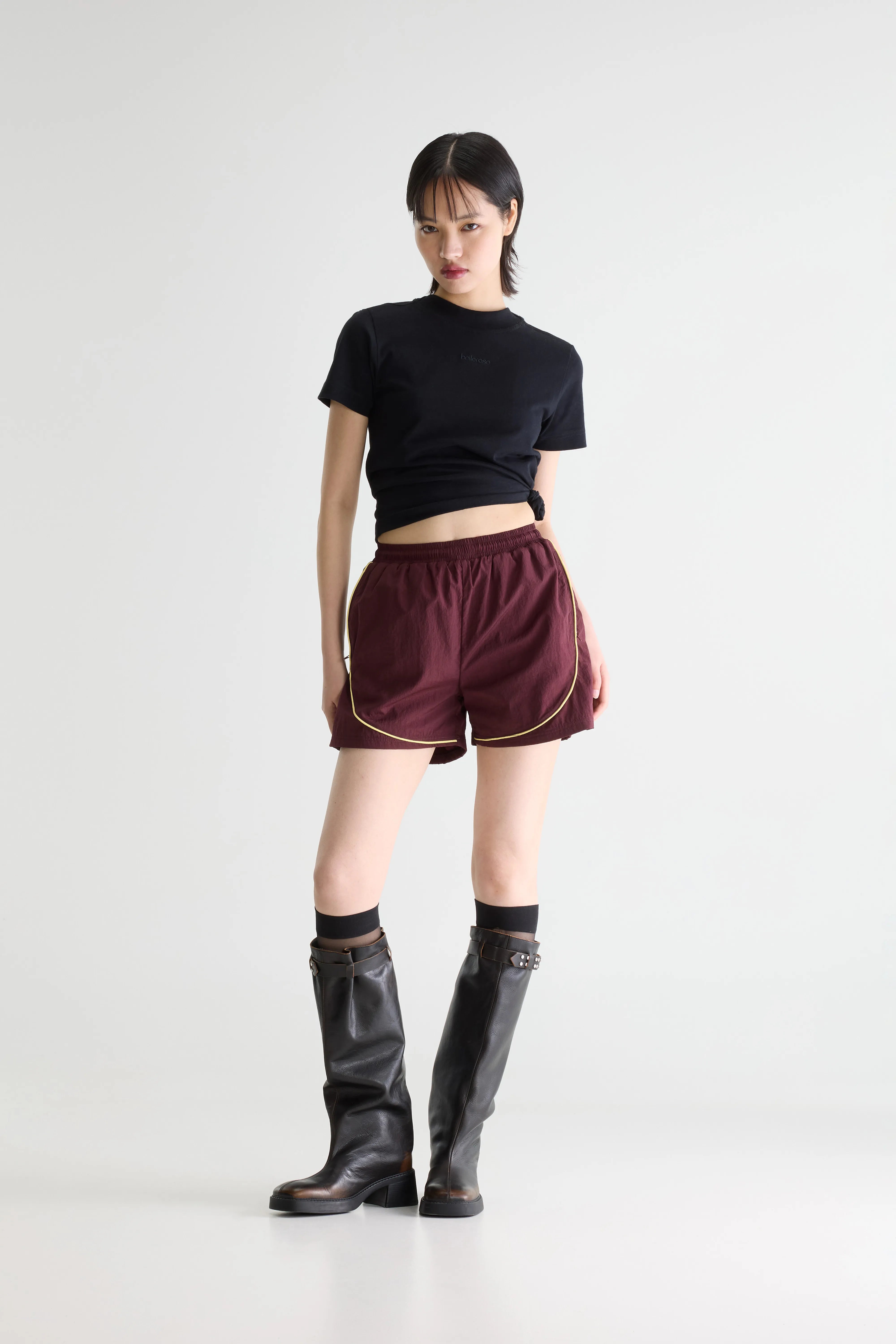 Tinto Sporty Shorts - Wine For Women | Bellerose