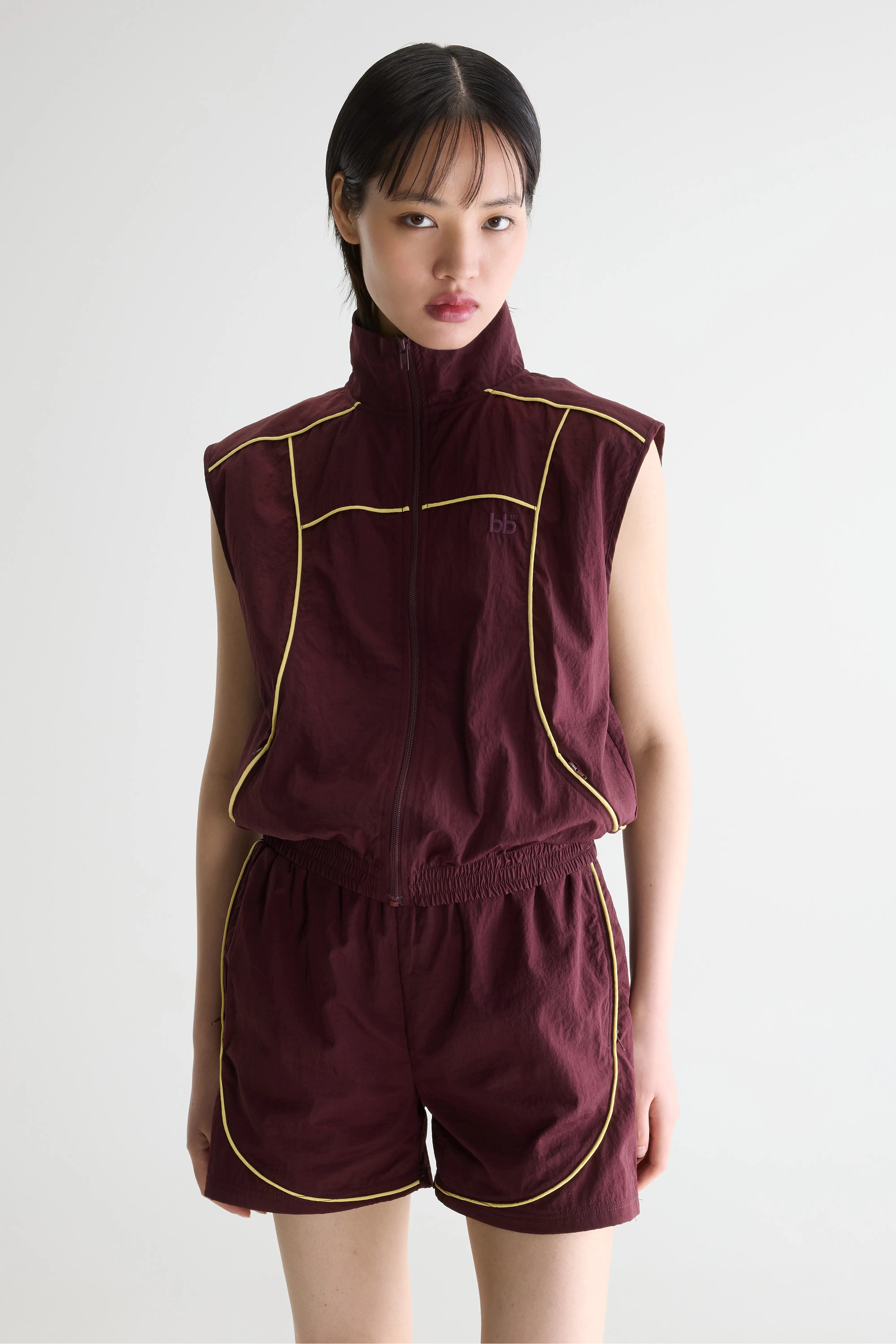 Tinta Sleeveless Sports Veste - Wine For Women | Bellerose