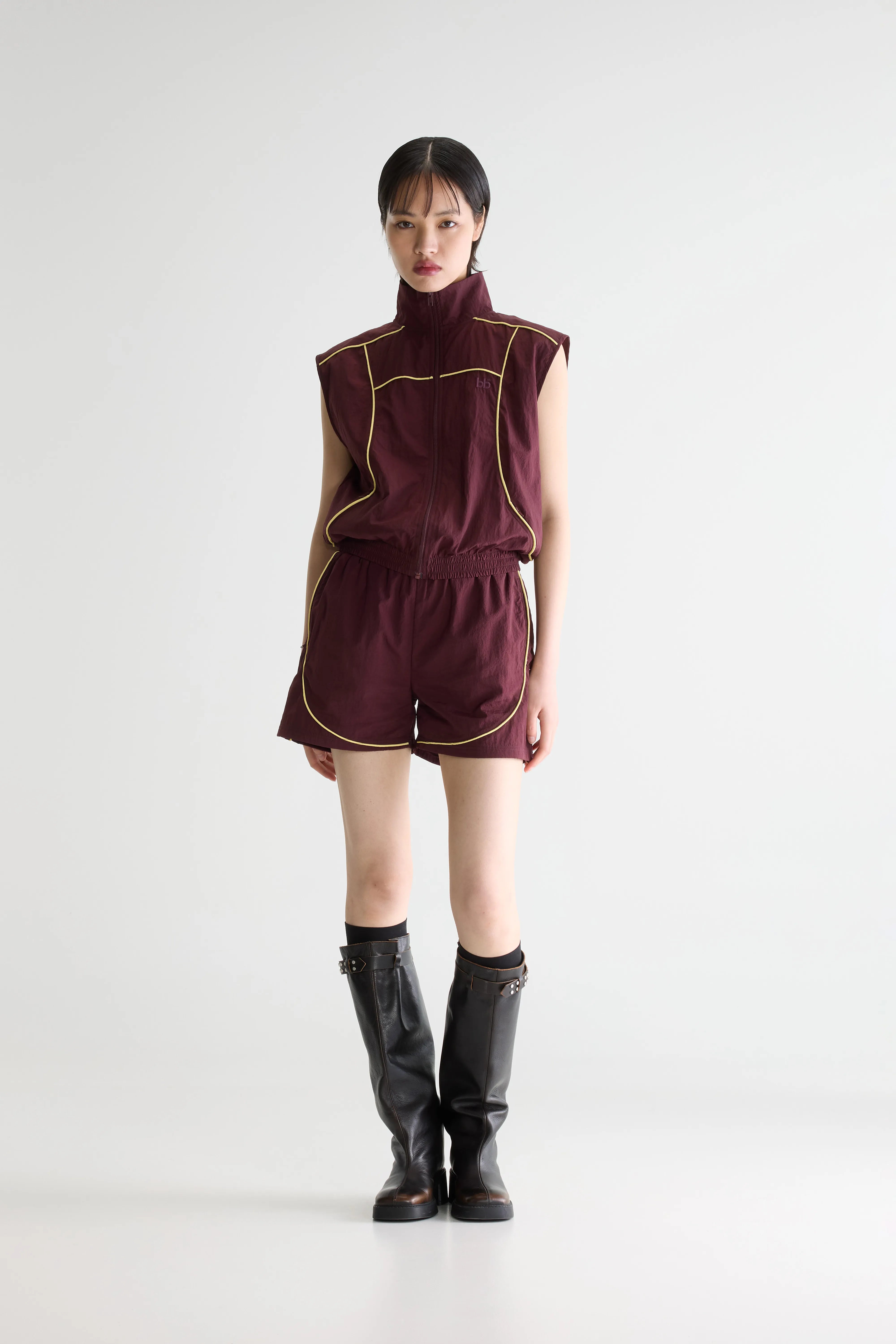 Tinta Sleeveless Sports Veste - Wine For Women | Bellerose